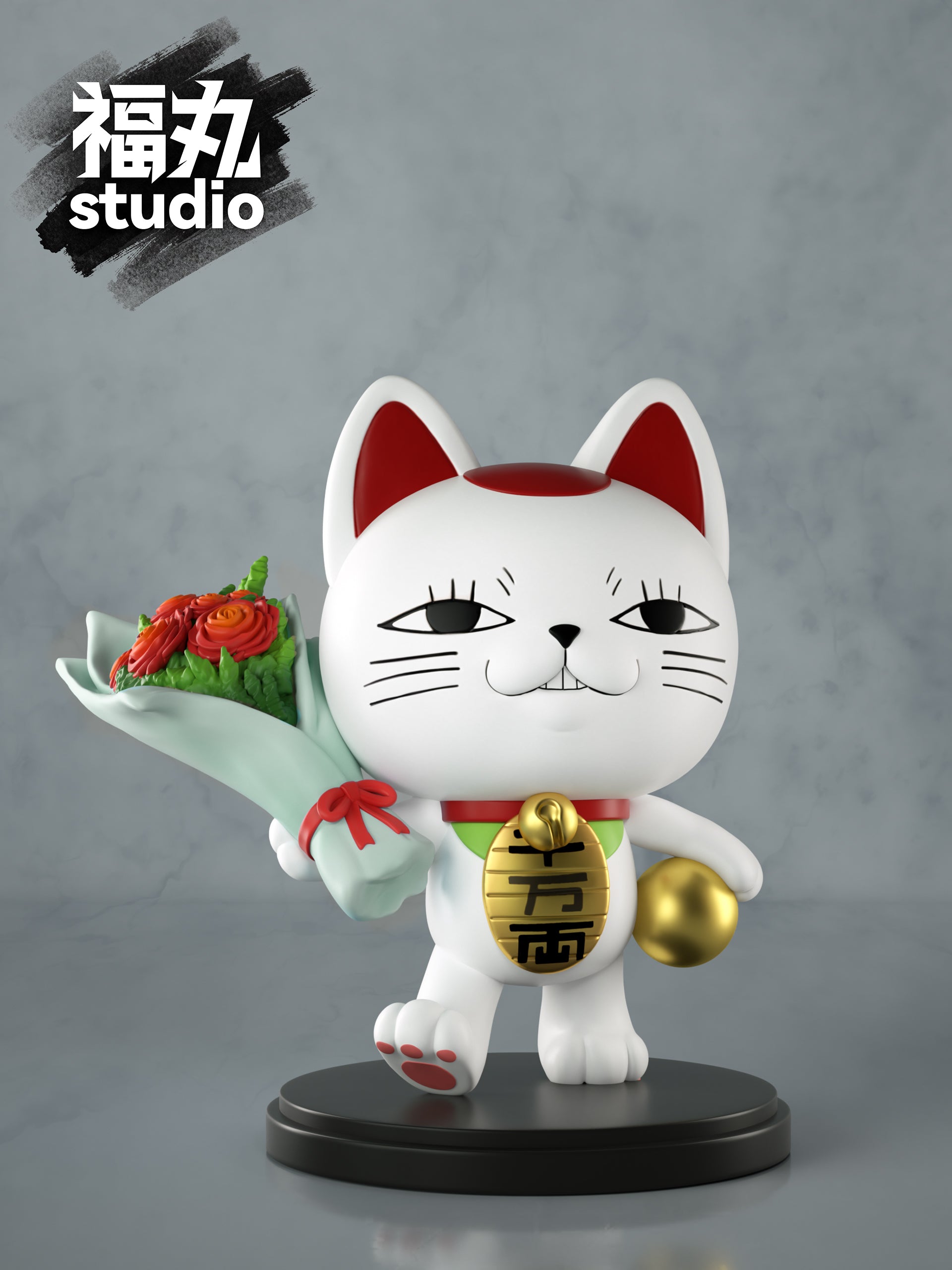 Fuwan Studio - High-Speed Granny with a Bouquet of Flowers