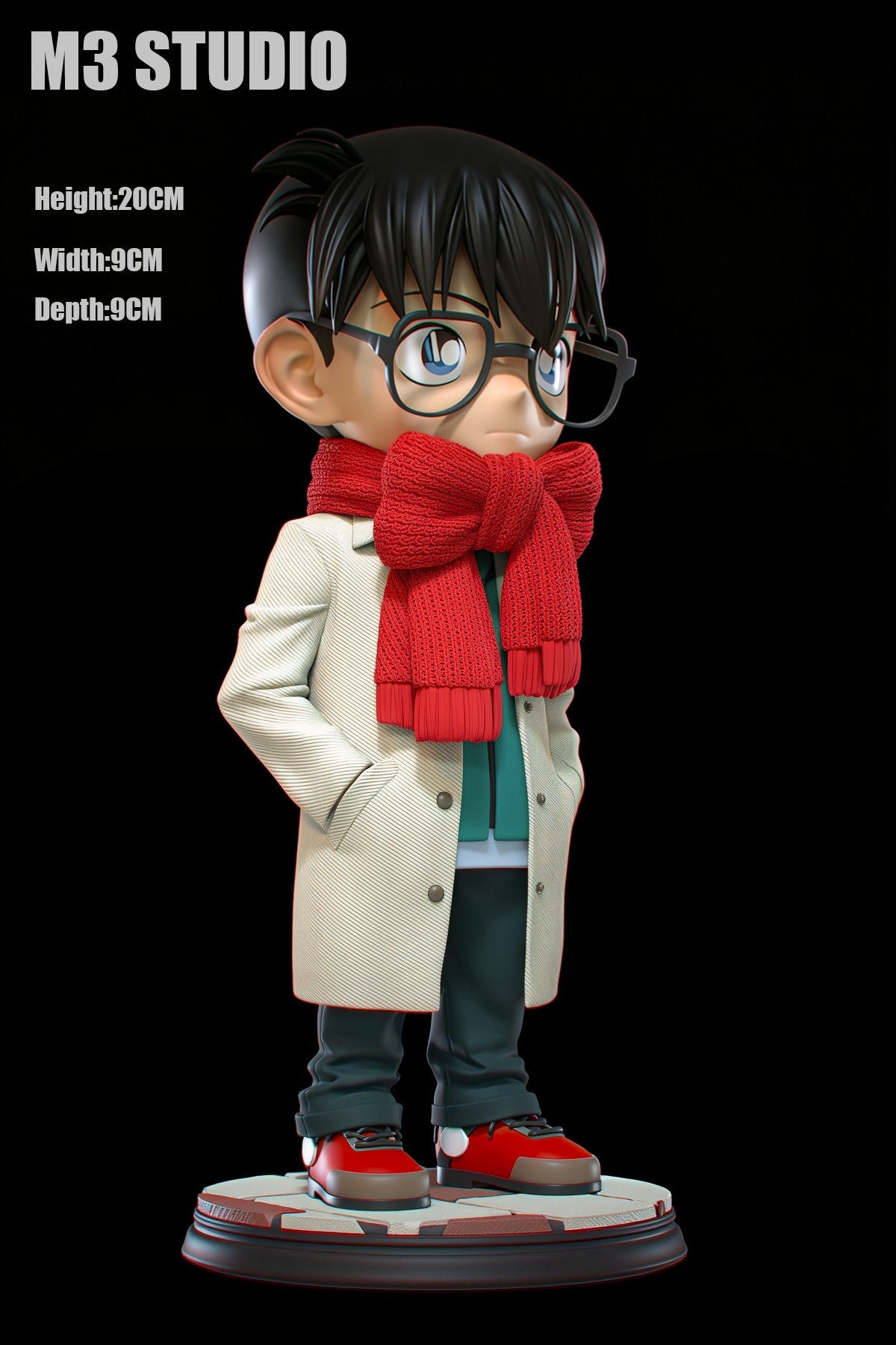 M3 Studio - Red Ribbon Scarf Conan Edogawa Chibi