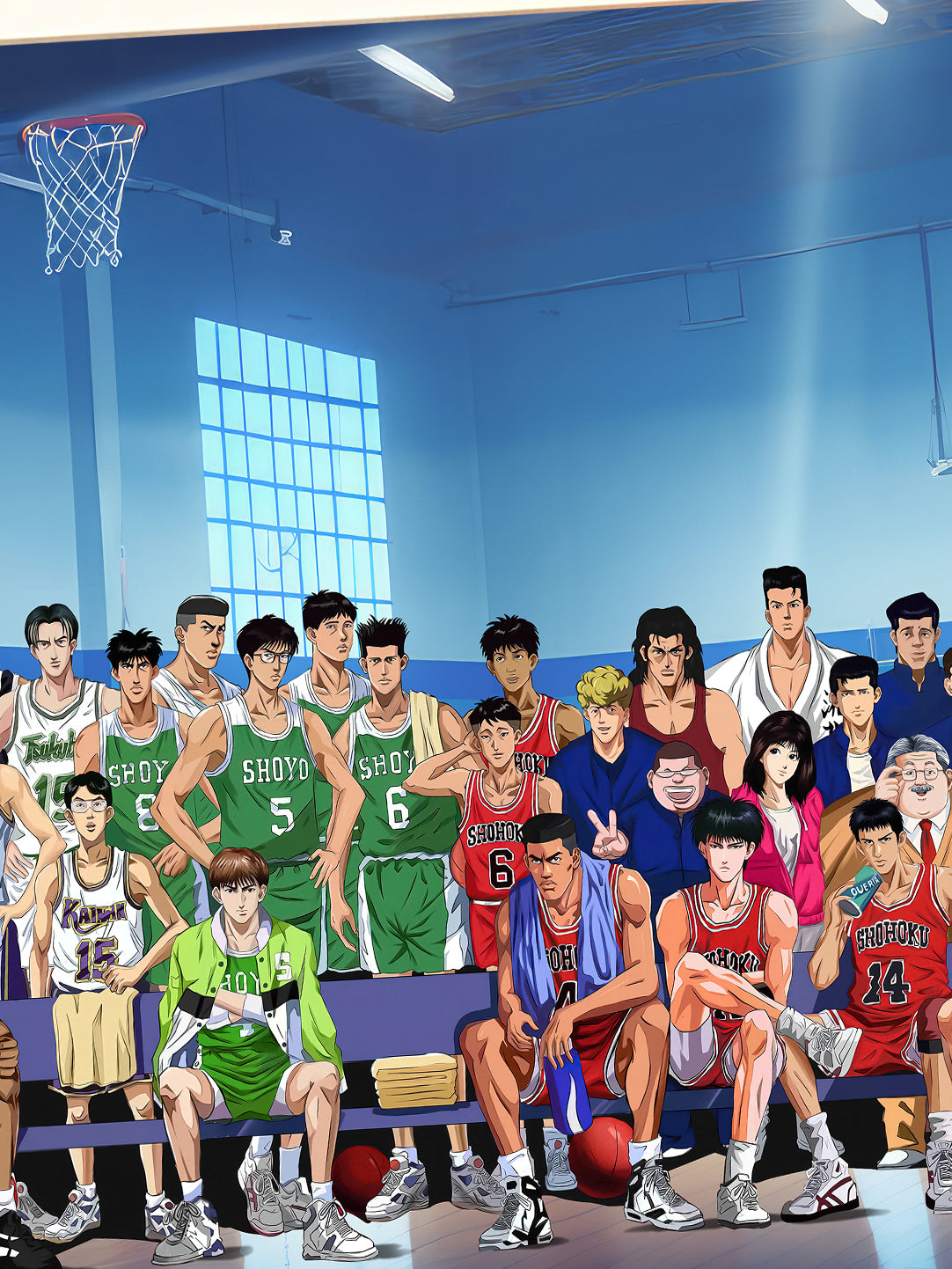 Xing Kong Studio - All Characters in SLAM DUNK Poster Frame