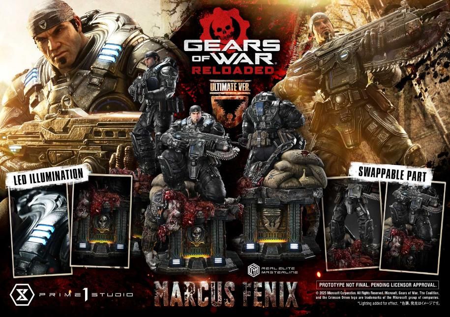Prime 1 Studio - Marcus Fenix [REMGEARS-01] [REMGEARS-01UT] [REMGEARS-01UTS] [Licensed] [3 Variants]