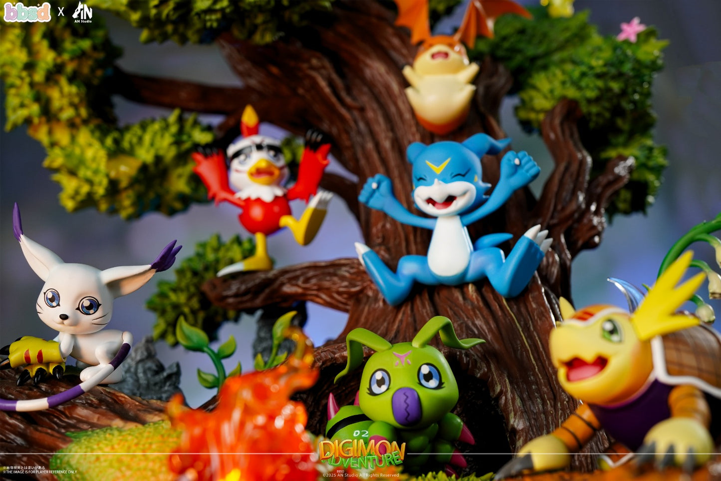 AN Studio -  Patamon & Tailmon & Wormmon & V-mon & Hawkmon & Armadimon