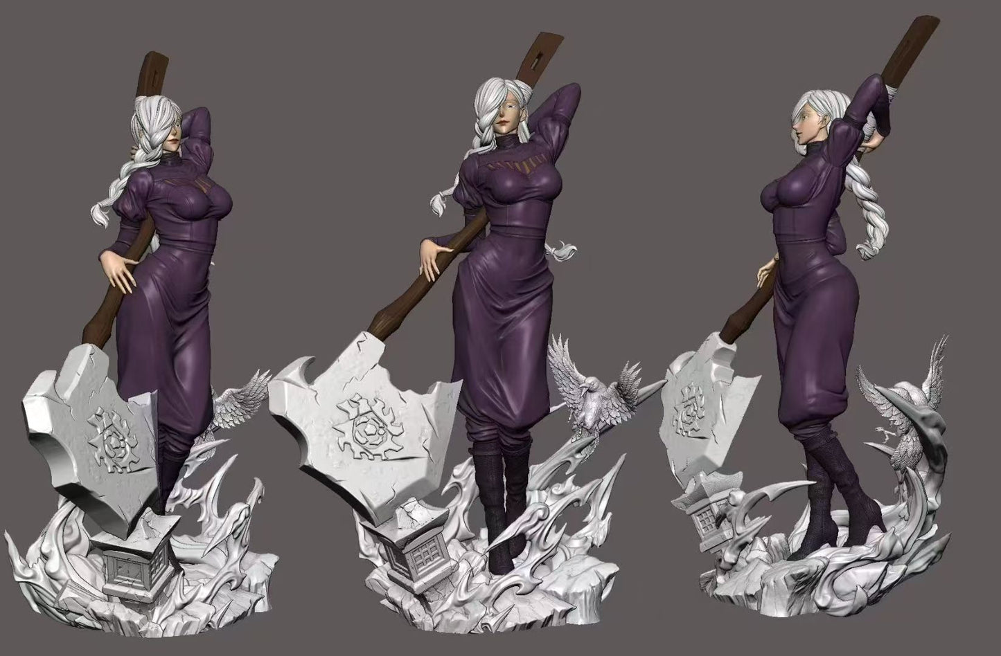 YQY Studio - The White-Haired Axe Wielding Woman Mei Mei [2 Variants]