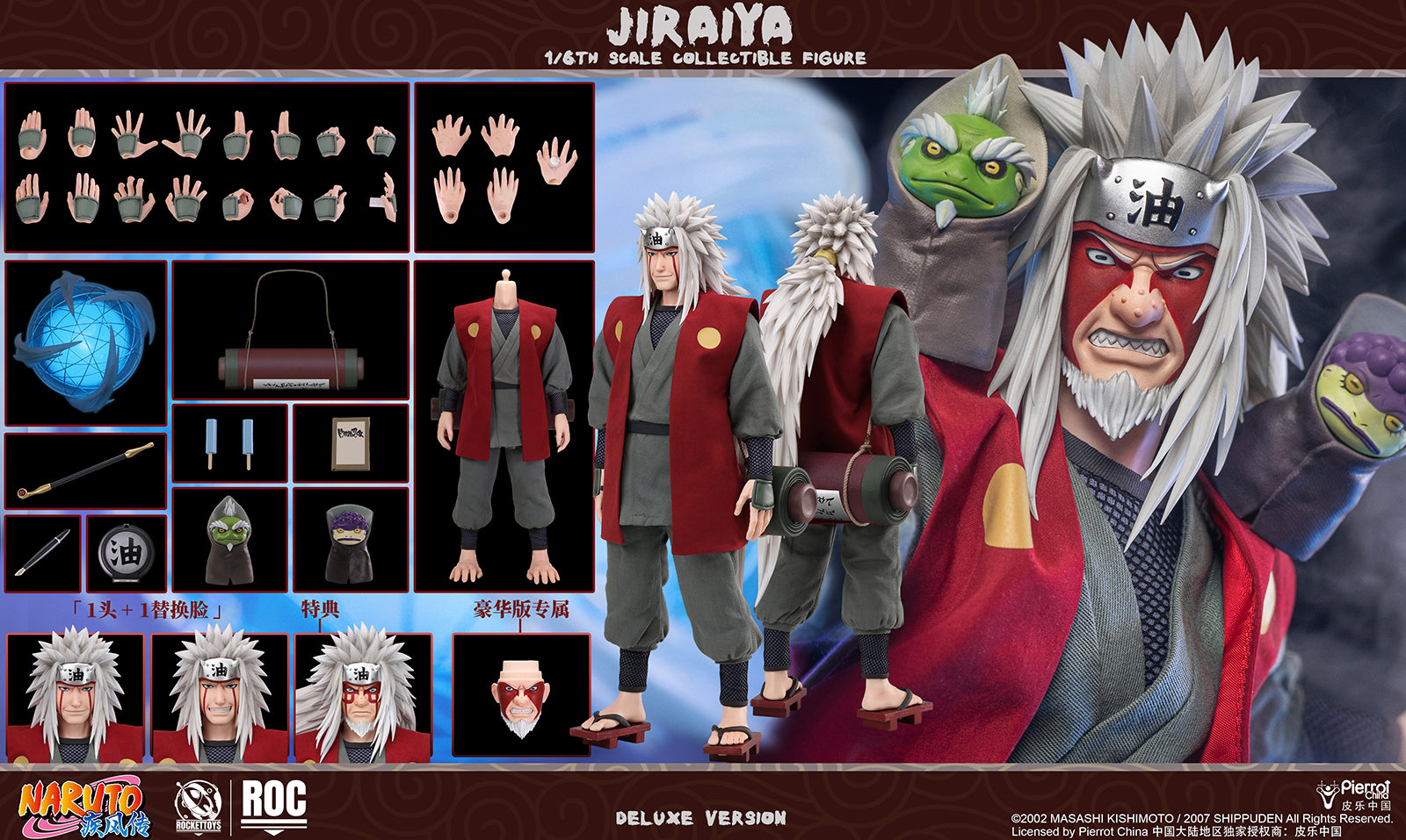 Rocket Toys x Pierrot China - Jiraiya [ROC-019 / ROC-020]