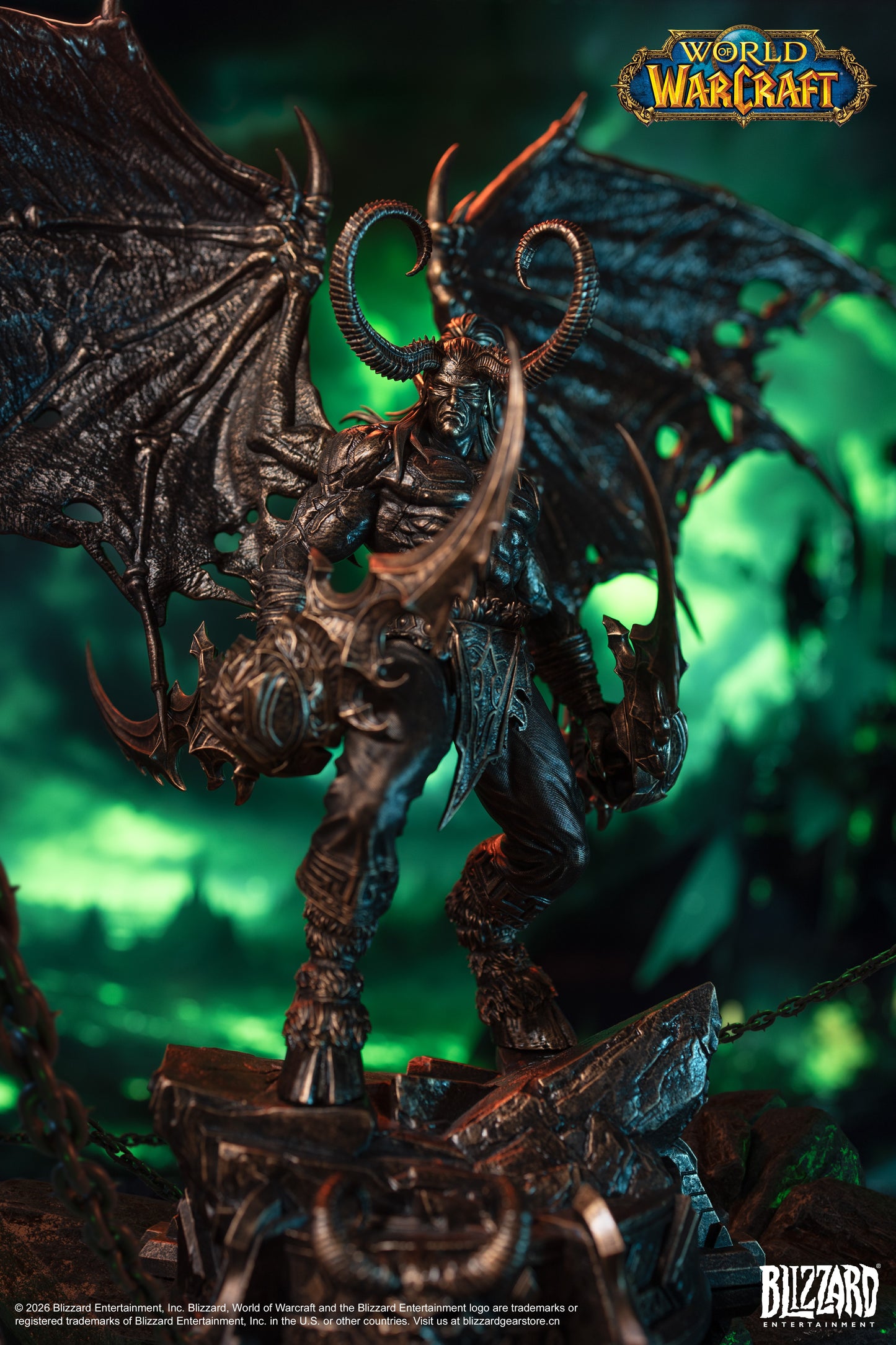 Blizzard Entertainment - Illidan Stormrage Bronze Collector's Edition Statue BLZ013 [Licensed]