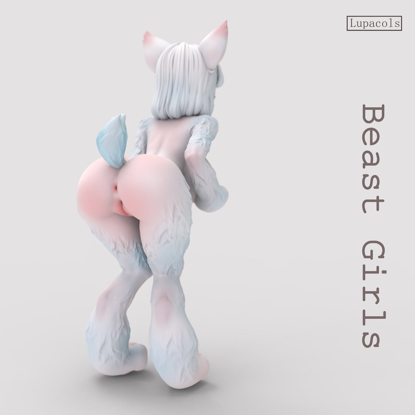Lupacols Studio - Furry Pink x White Kemono Musume [Licensed]
