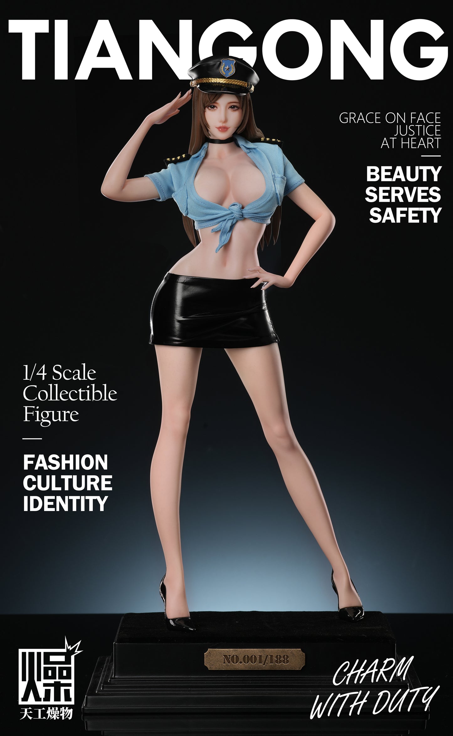 Tian Gong Zao Wu Studio - Policewoman 2.0 1/4 Scale Statue