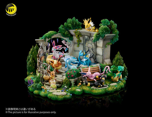 Moon Shadow Studio - Eevee Family Garden Scene