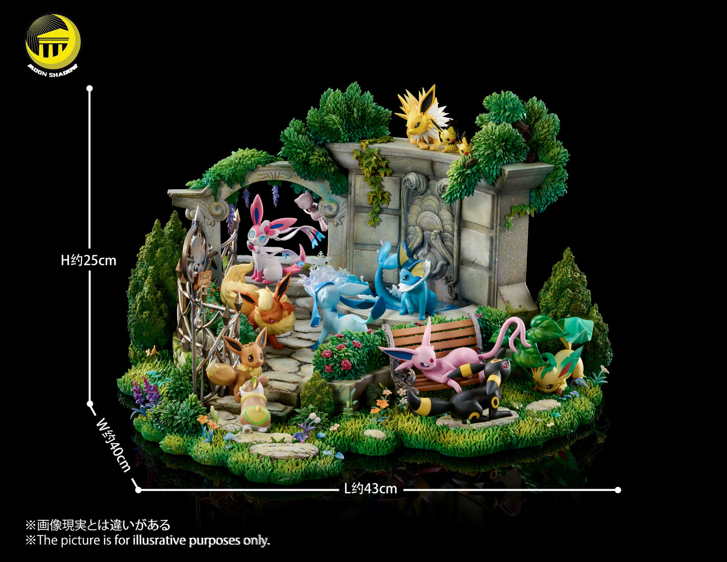 Moon Shadow Studio - Eevee Family Garden Scene