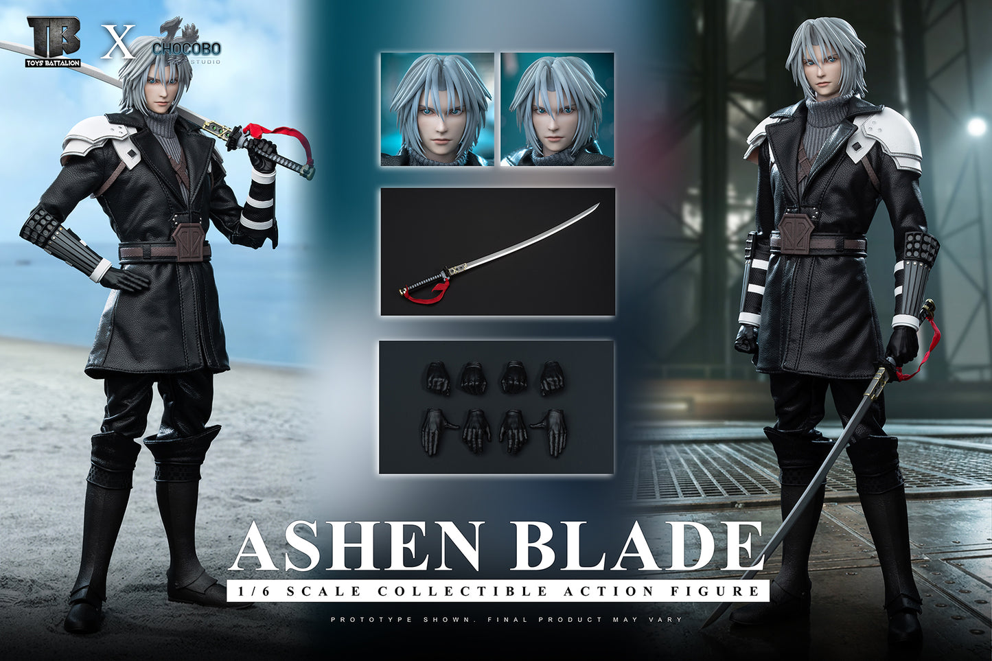 TOYS BATTALION x CHOCOBO - Ashen Blade Sephiroth 1/6 Action Figure [TB03] 