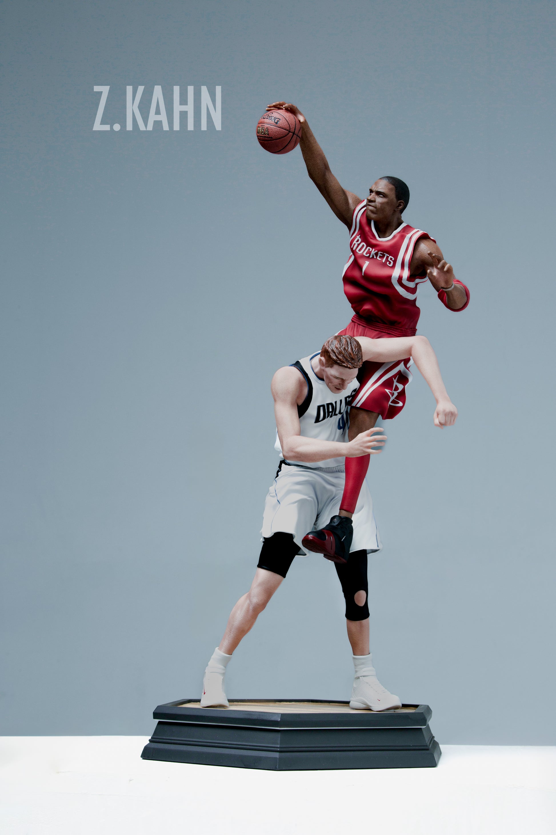 Z.kahn Studio - Tracy McGrady posterized Shawn Bradley [ZB 09]