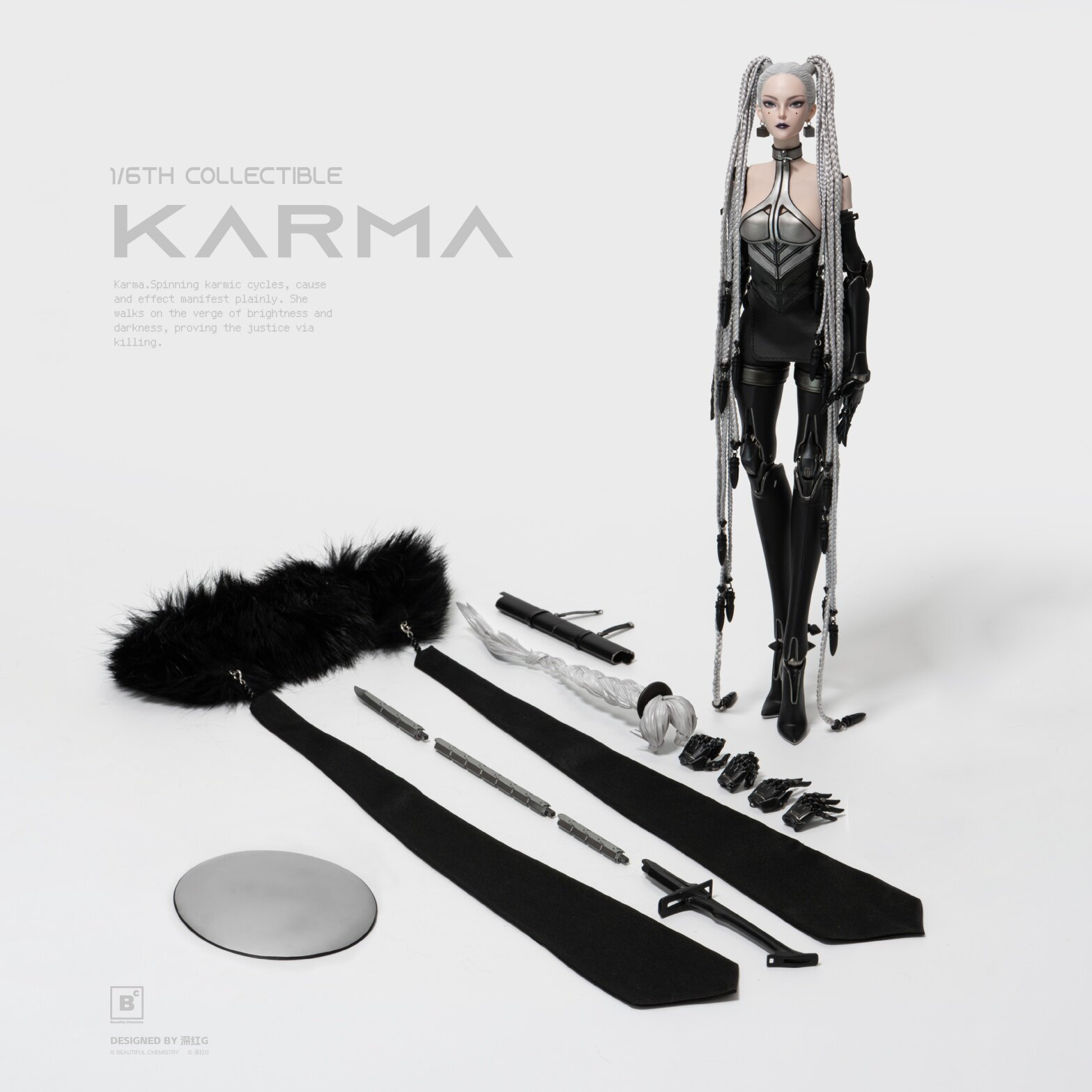 Beautiful Chemistry x Crimson G - White Night Alba Series Karma 1/6 Scale Action Figure BC202518 [Licensed] 