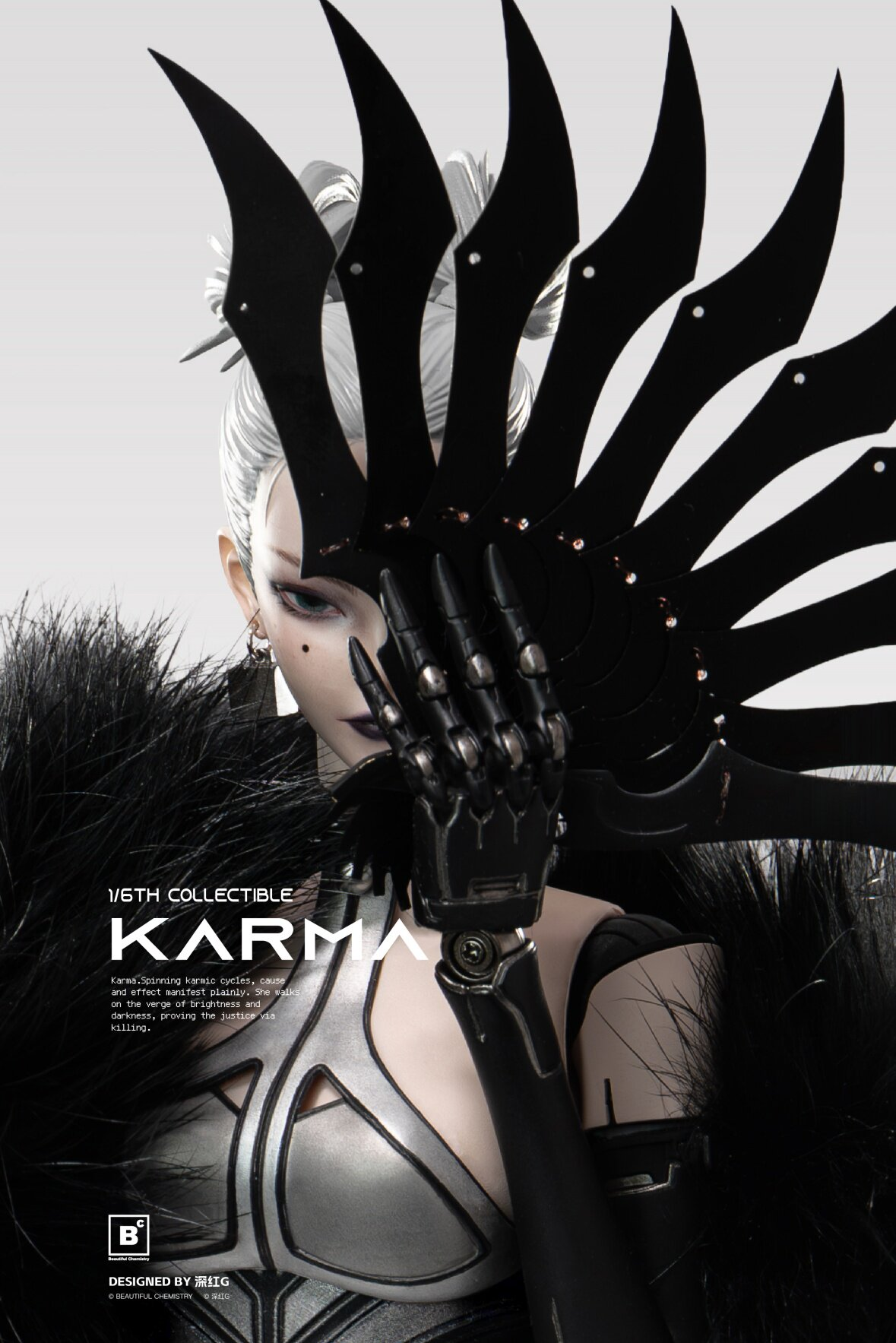 Beautiful Chemistry x Crimson G - White Night Alba Series Karma 1/6 Scale Action Figure BC202518 [Licensed]