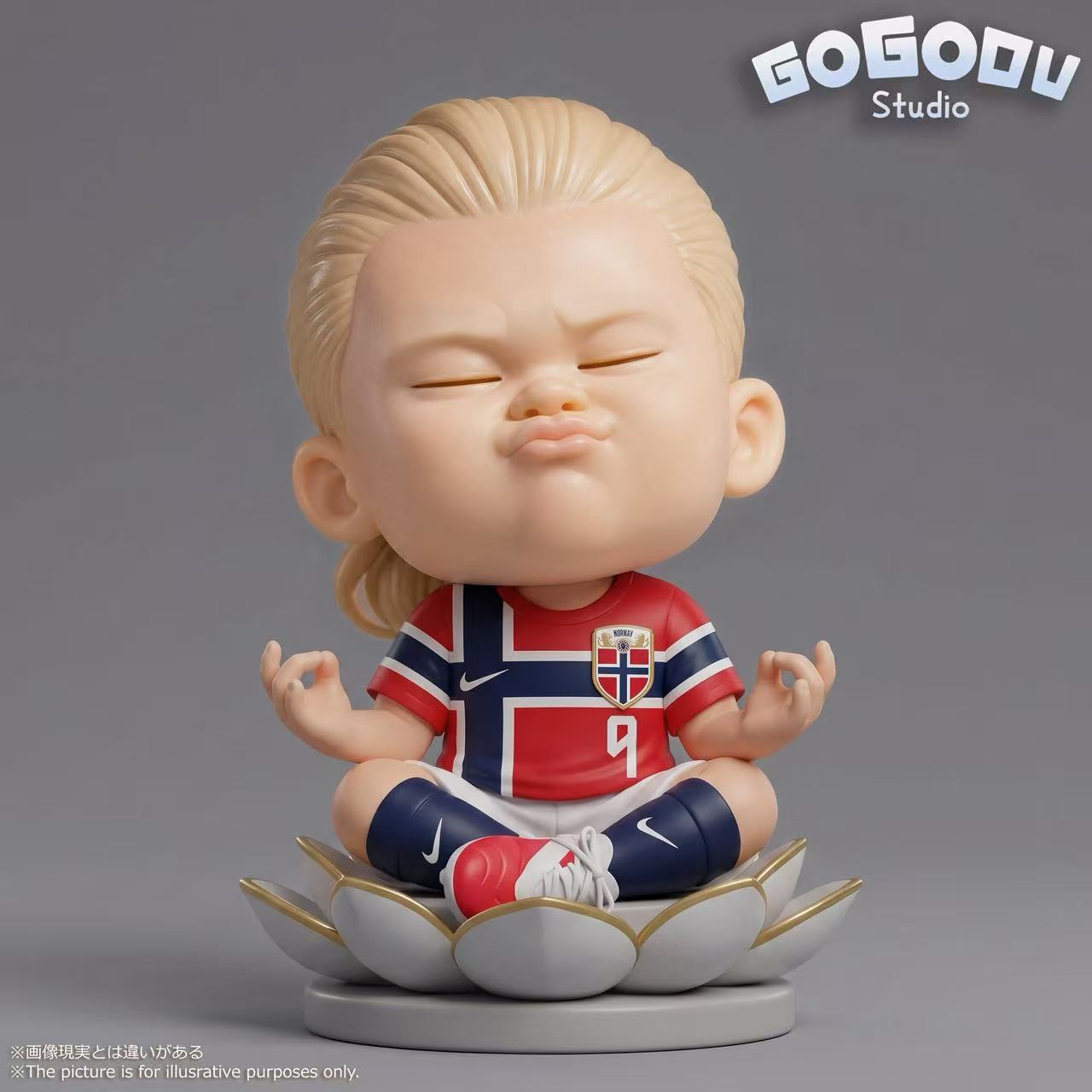 GOGODU Studio - Haaland Meditating Designer Figure