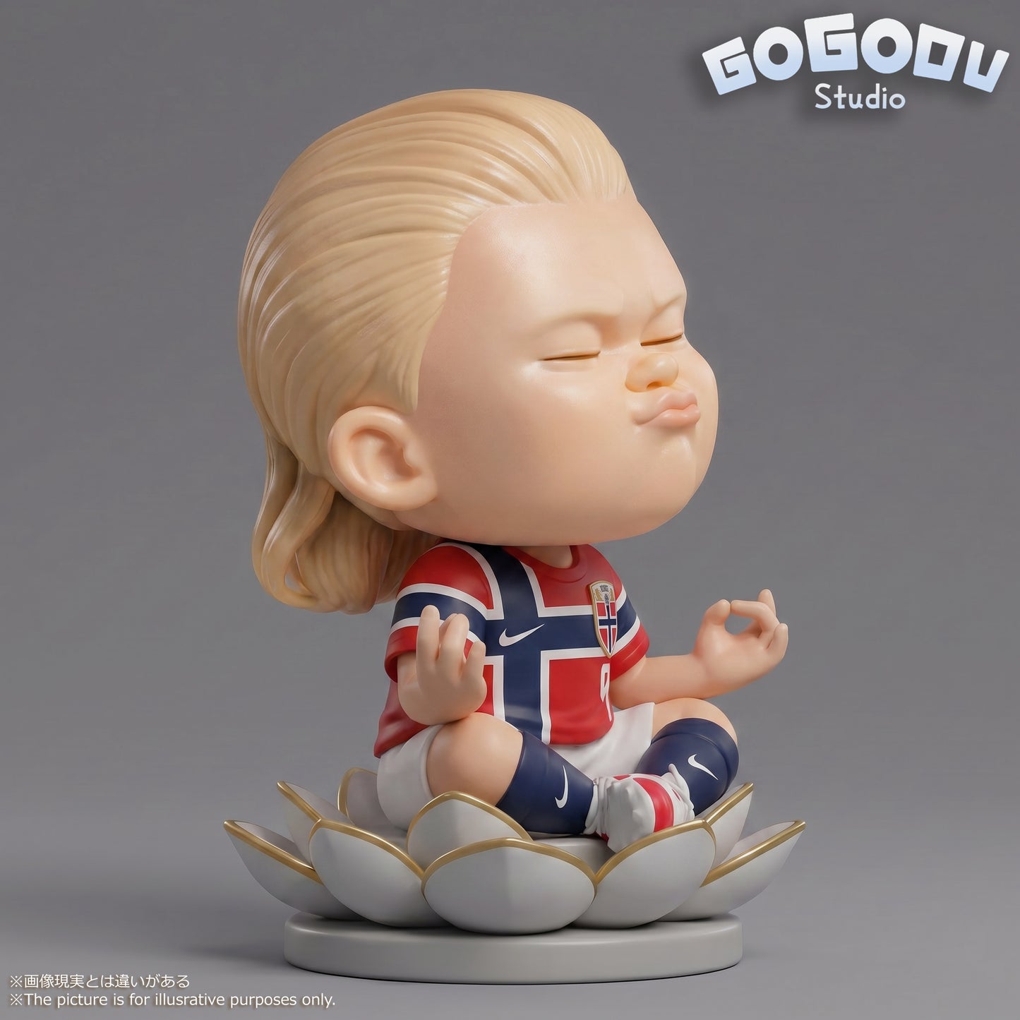 GOGODU Studio - Haaland Meditating Designer Figure