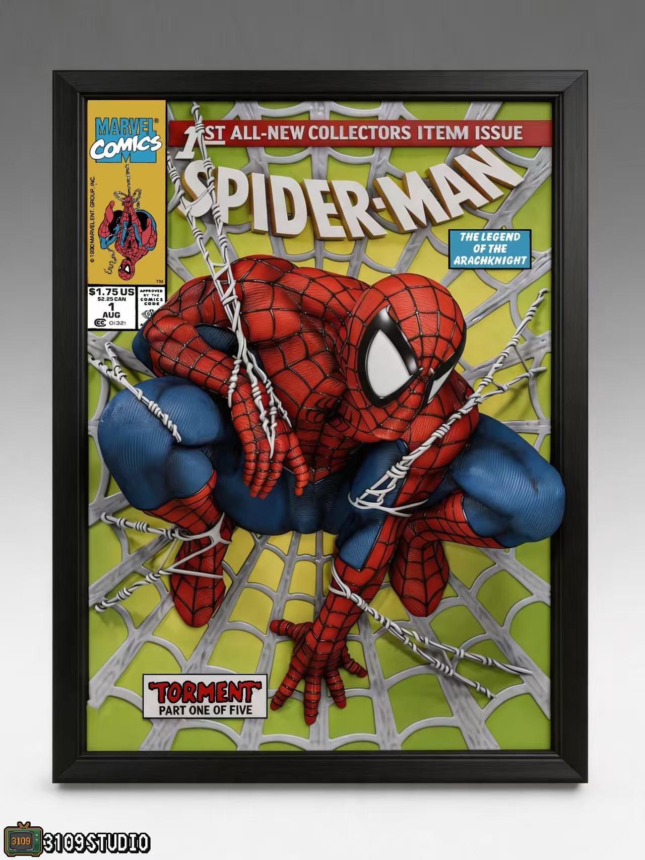 3109 Studio - Spider-Man Comic Cover 3D Mural Statue
