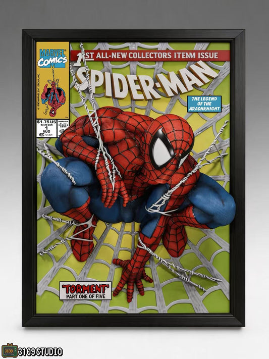 3109 Studio - Spider-Man Comic Cover 3D Mural Statue