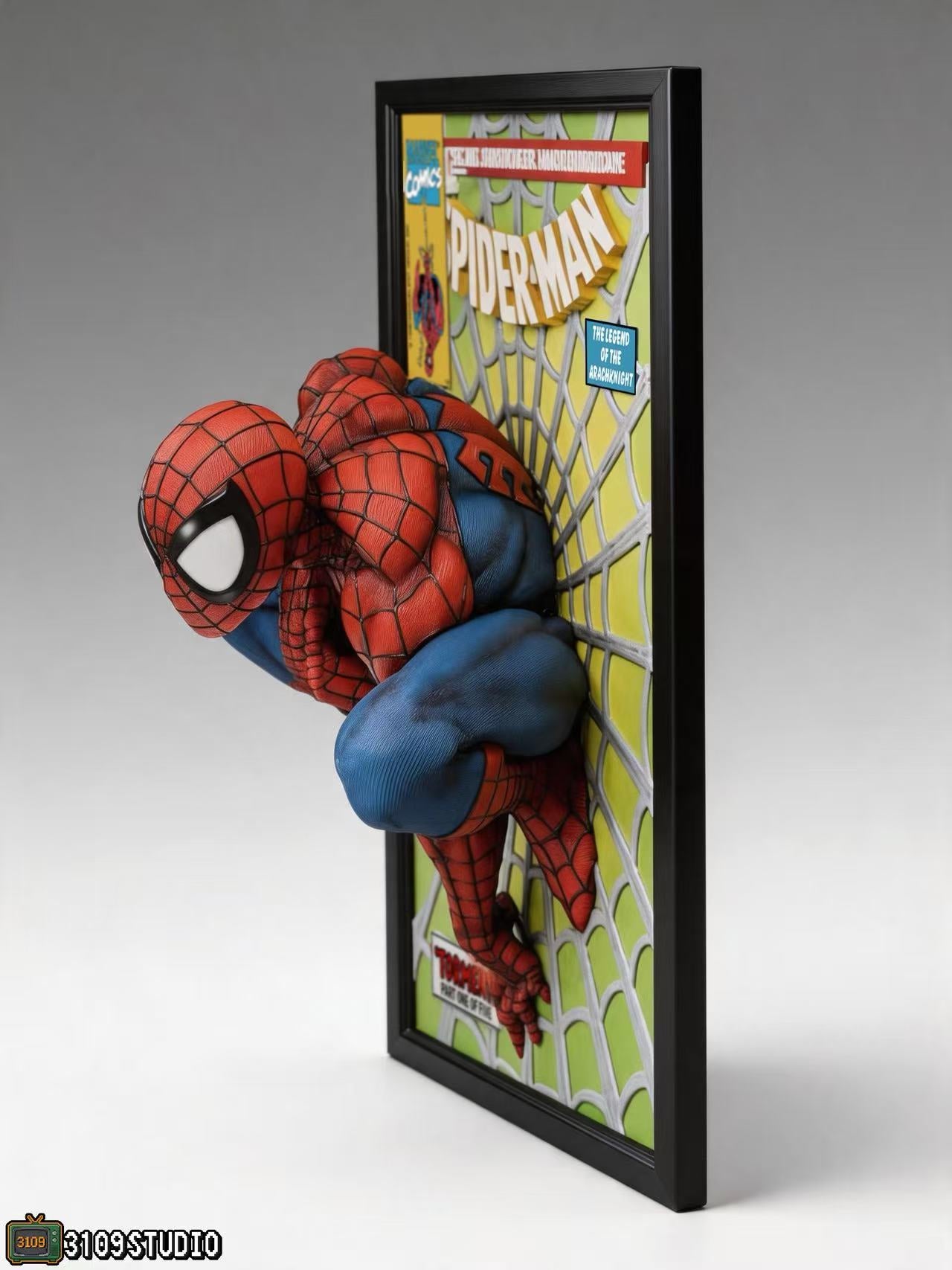 3109 Studio - Spider-Man Comic Cover 3D Mural Statue