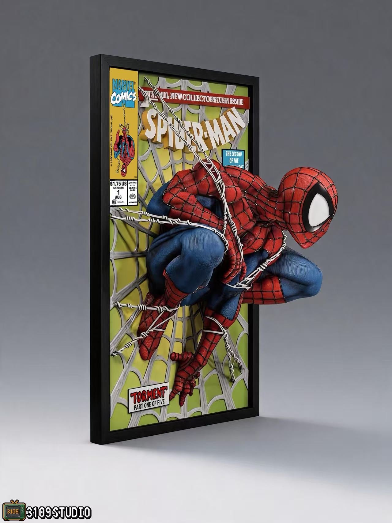 3109 Studio - Spider-Man Comic Cover 3D Mural Statue