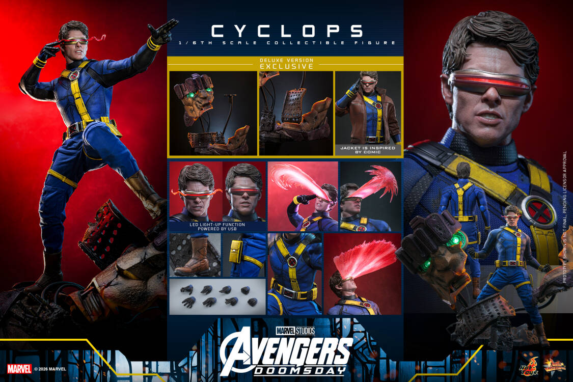 Hot Toys - Avengers: Doomsday Cyclops 1/6th Scale Collectible Figure MMS908/ MMS909 [Licensed]