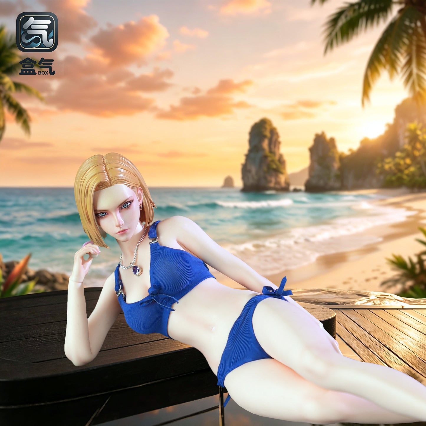 BoxQi Studio - Android 18 Platinum Silicone Articulated Action Figure [HQ03]