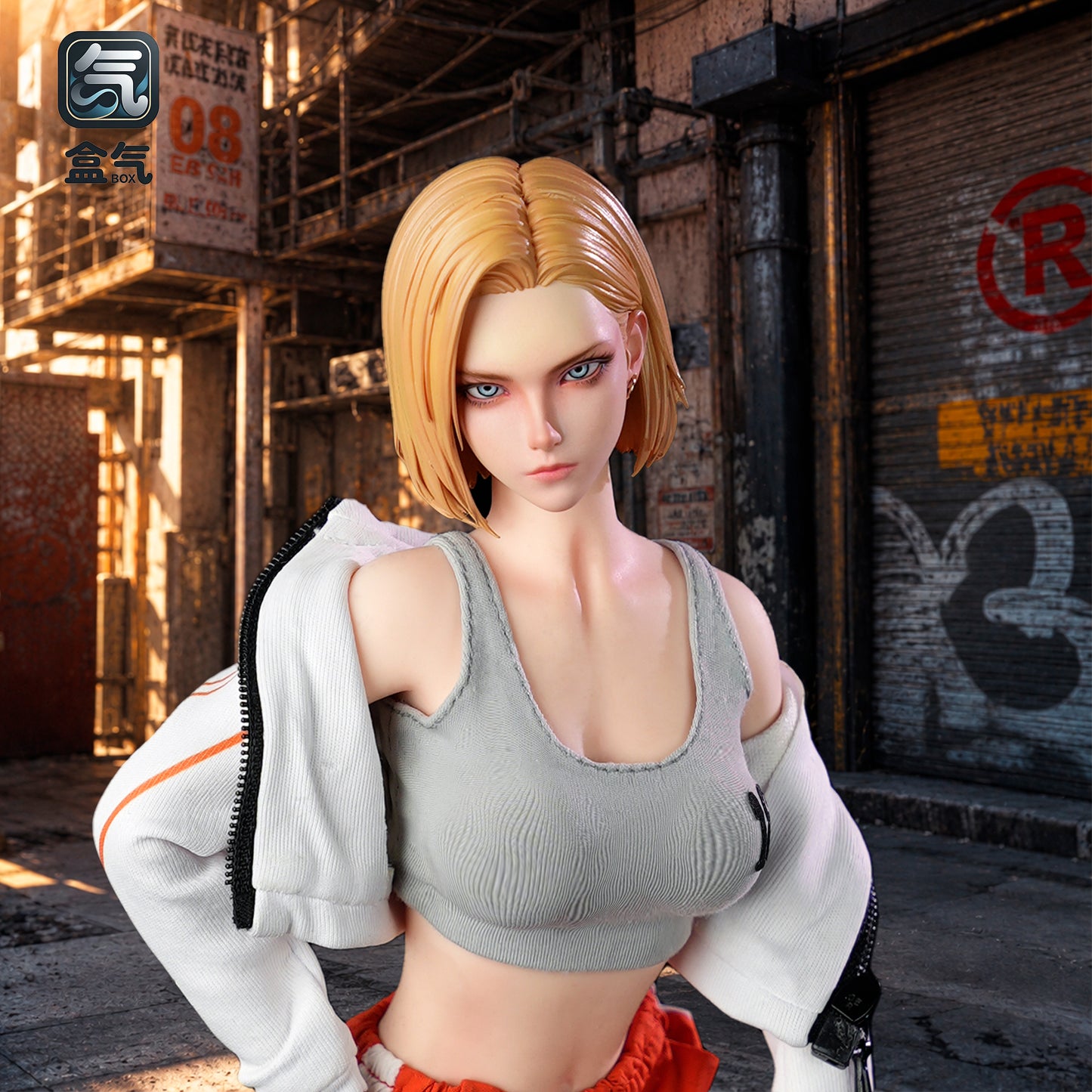 BoxQi Studio - Android 18 Platinum Silicone Articulated Action Figure [HQ03]