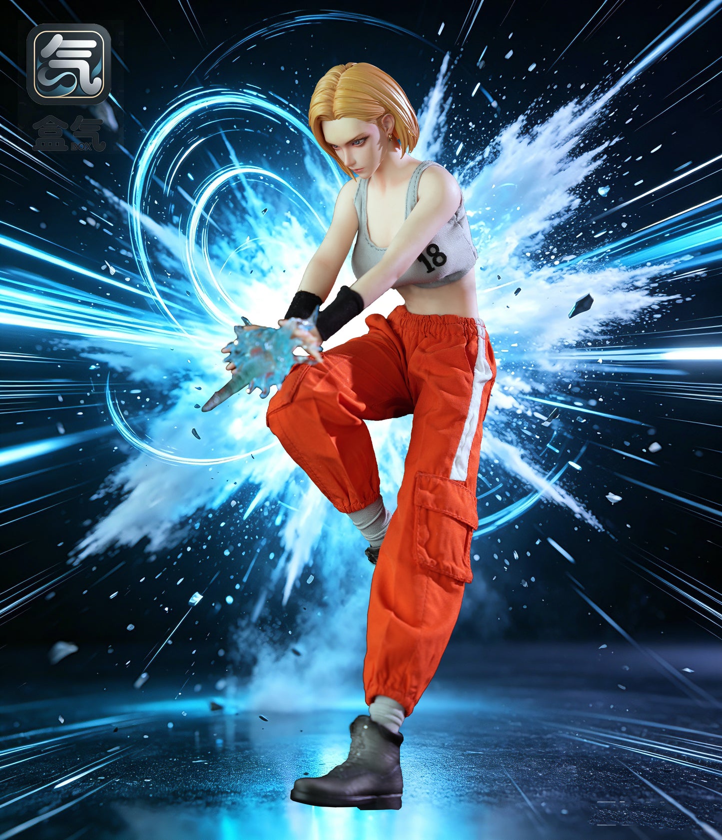 BoxQi Studio - Android 18 Platinum Silicone Articulated Action Figure [HQ03]
