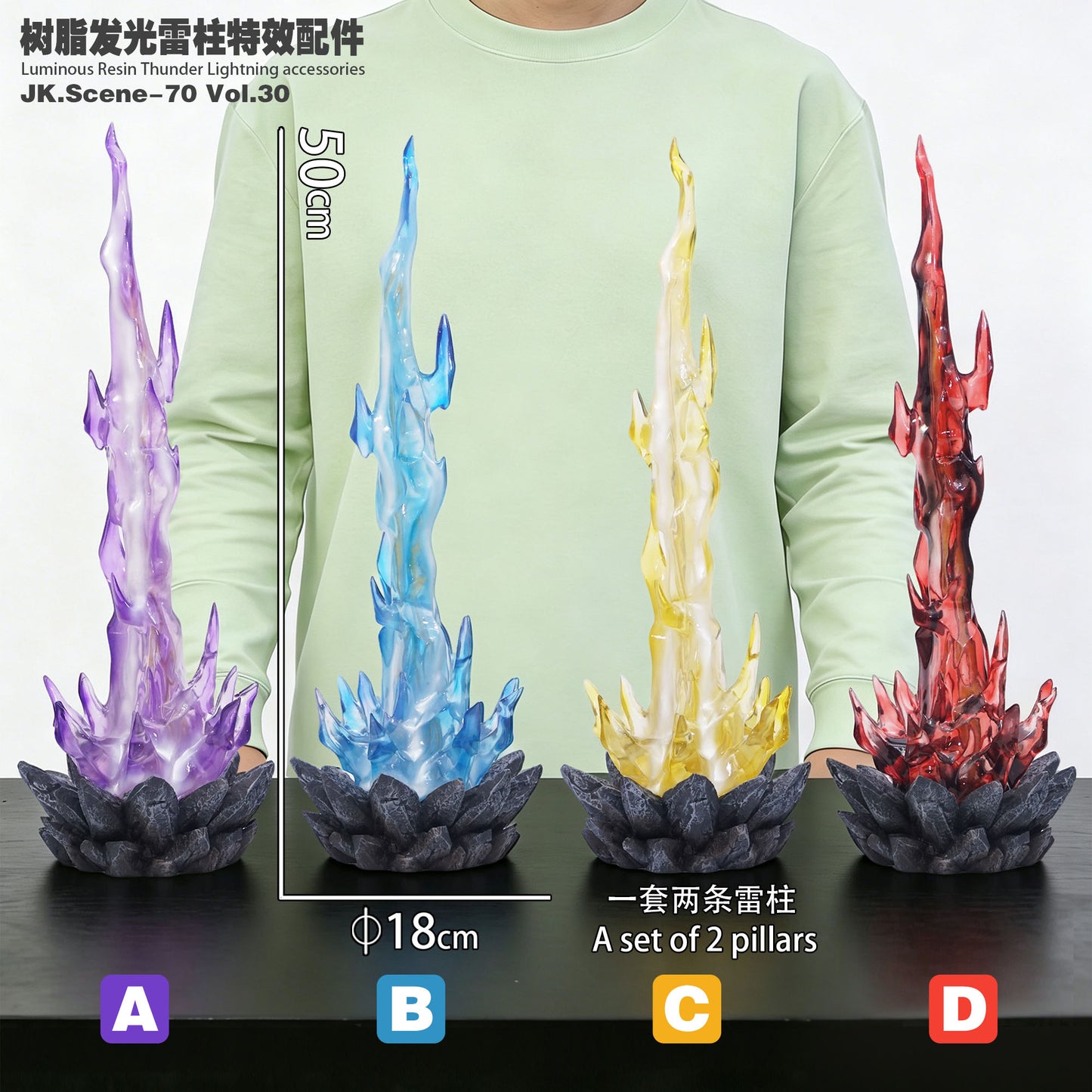 JacksDo Studio - Luminous Resin Thunder Lightning Accessories [JK.Scene-70 Vol.30][4 Variants]