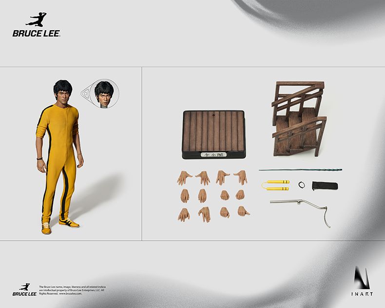 INART Studio - Bruce Lee (Yellow Jumpsuit) 1/6 Collectible Figure Gy A043 [Licensed]