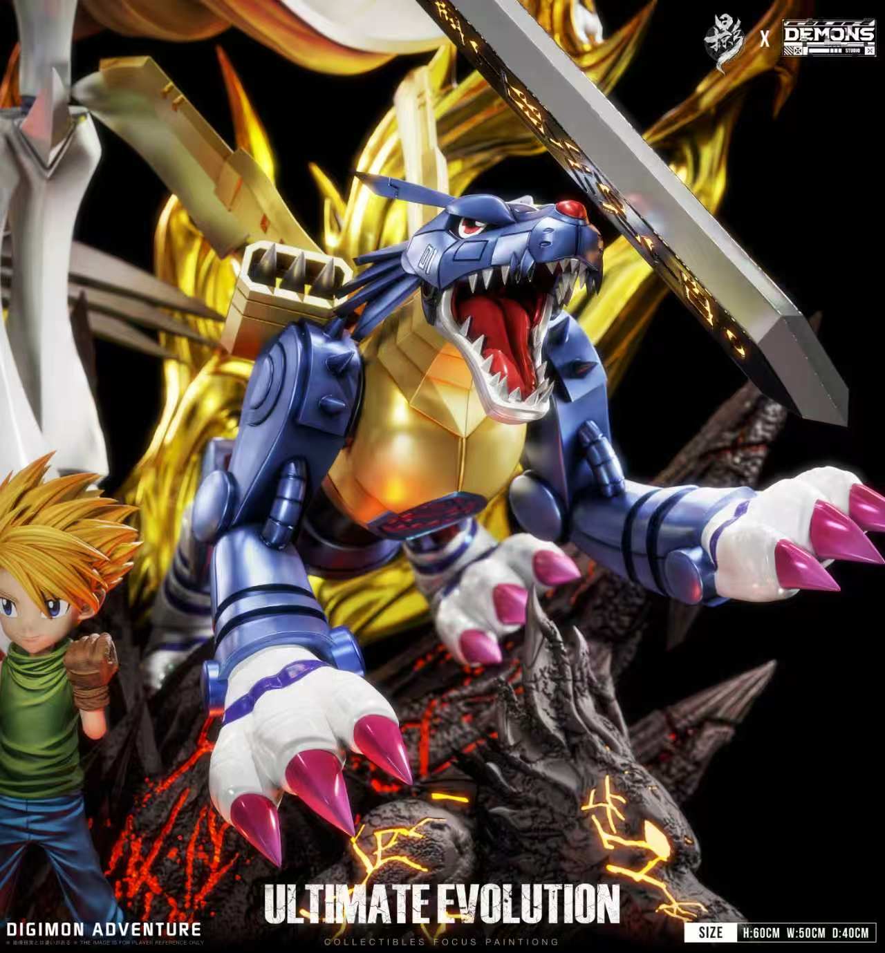 Lue Ying Studio x Demons Studio - Courage and friendship combined into one Omegamon
