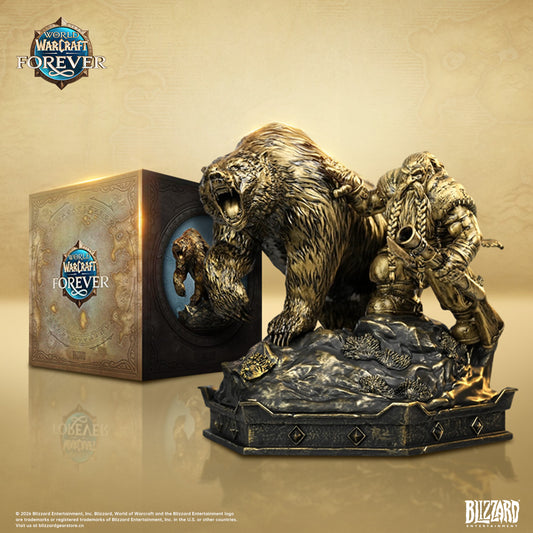 Blizzard Entertainment - Dwarf Hunter and Bear Bronze Collector's Edition Statue [BLZ040][Licensed]