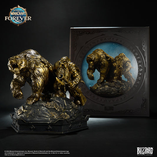 Blizzard Entertainment - Dwarf Hunter and Bear Bronze Collector's Edition Statue [BLZ040][Licensed]