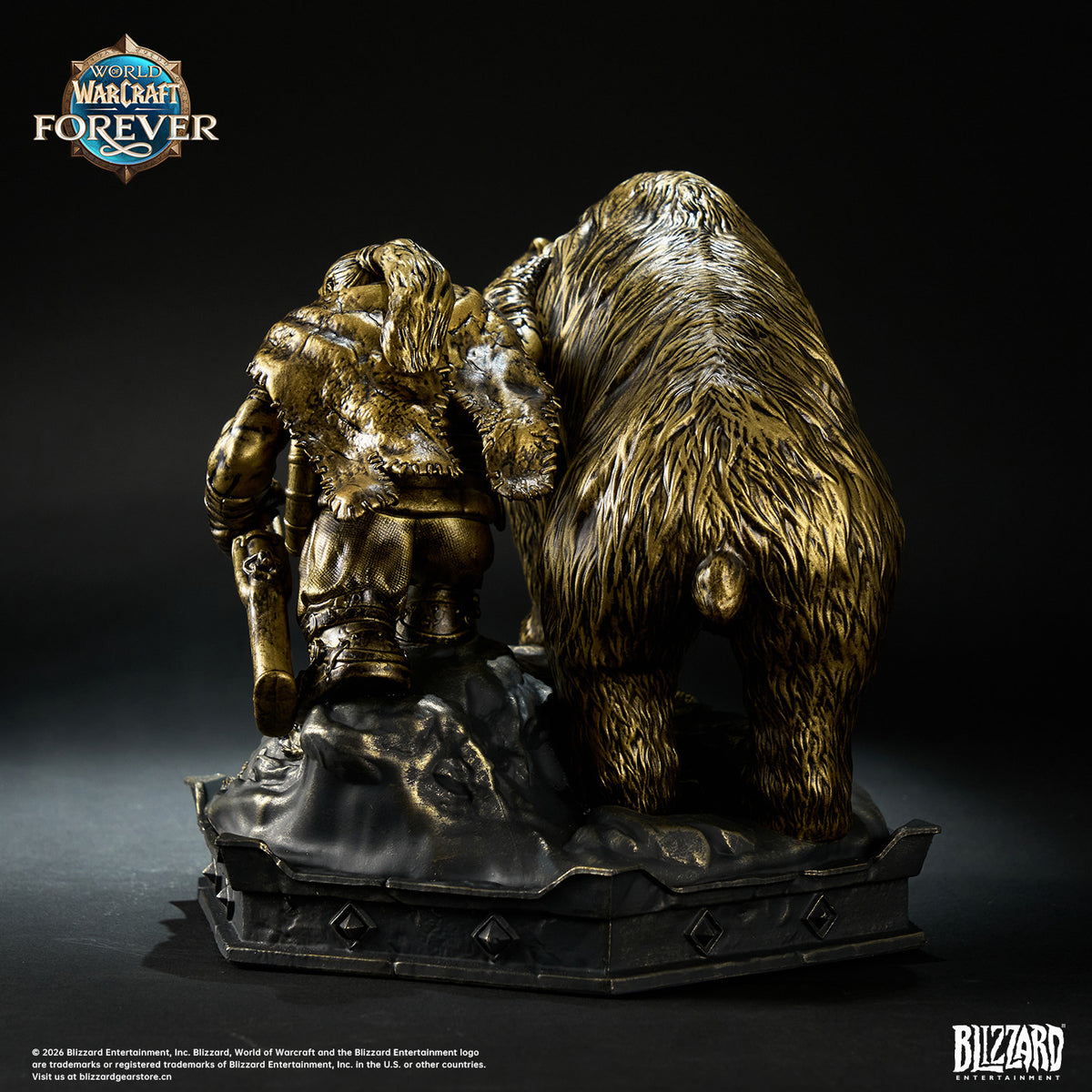 Blizzard Entertainment - Dwarf Hunter and Bear Bronze Collector's Edition Statue [BLZ040][Licensed]