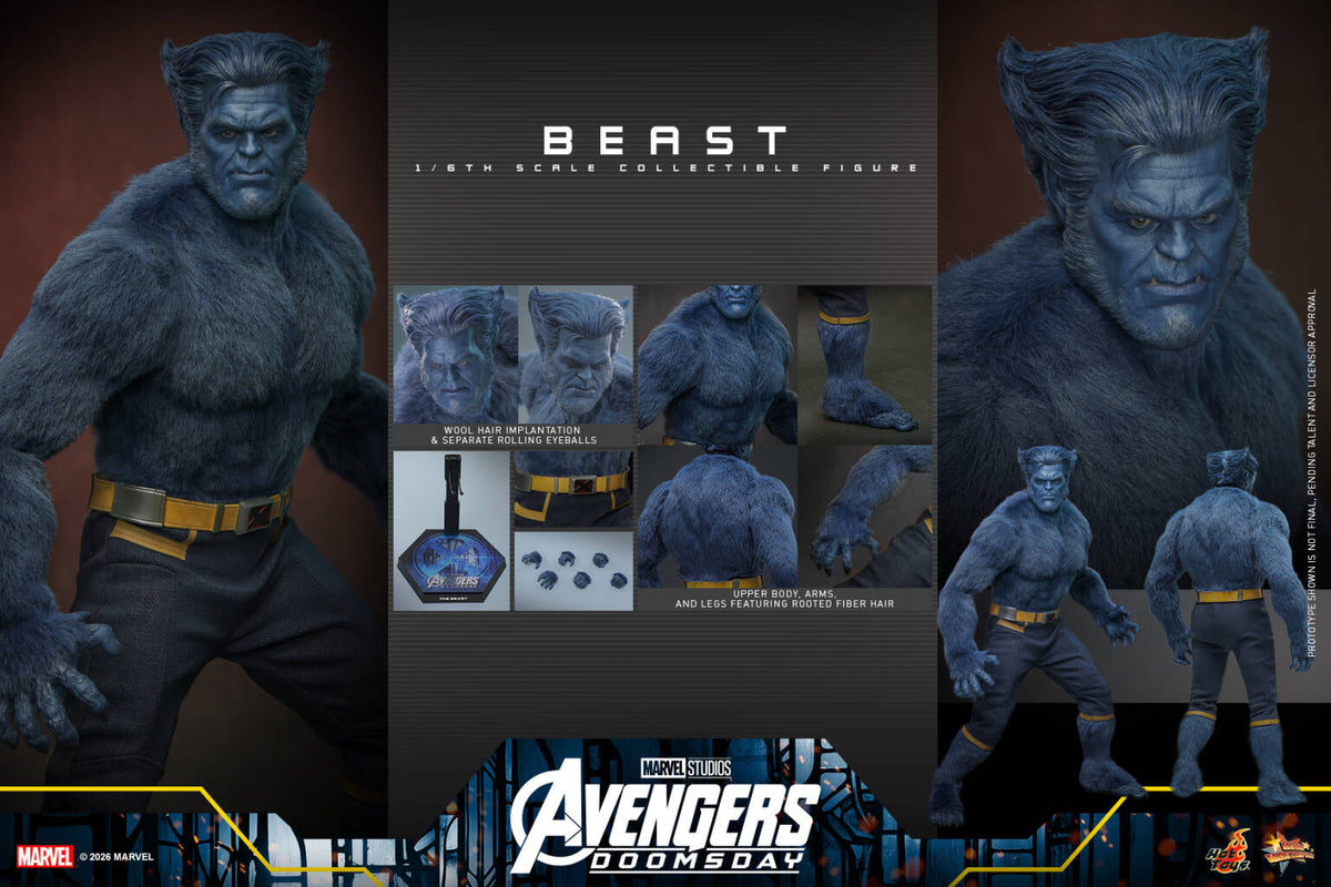 Hottoys - Avengers: Doomsday Beast 1/6th scale Collectible Figure MMS920 MMS921 [Licensed]