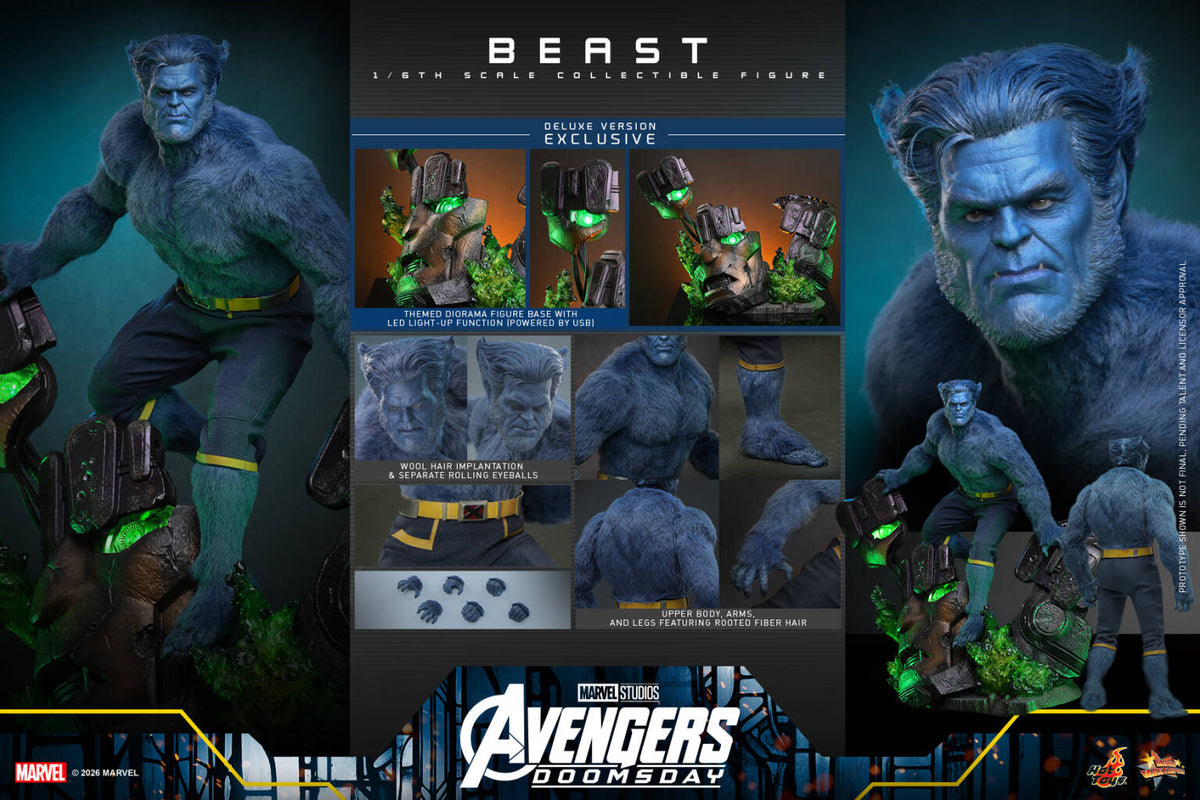 Hottoys - Avengers: Doomsday Beast 1/6th scale Collectible Figure MMS920 MMS921 [Licensed]
