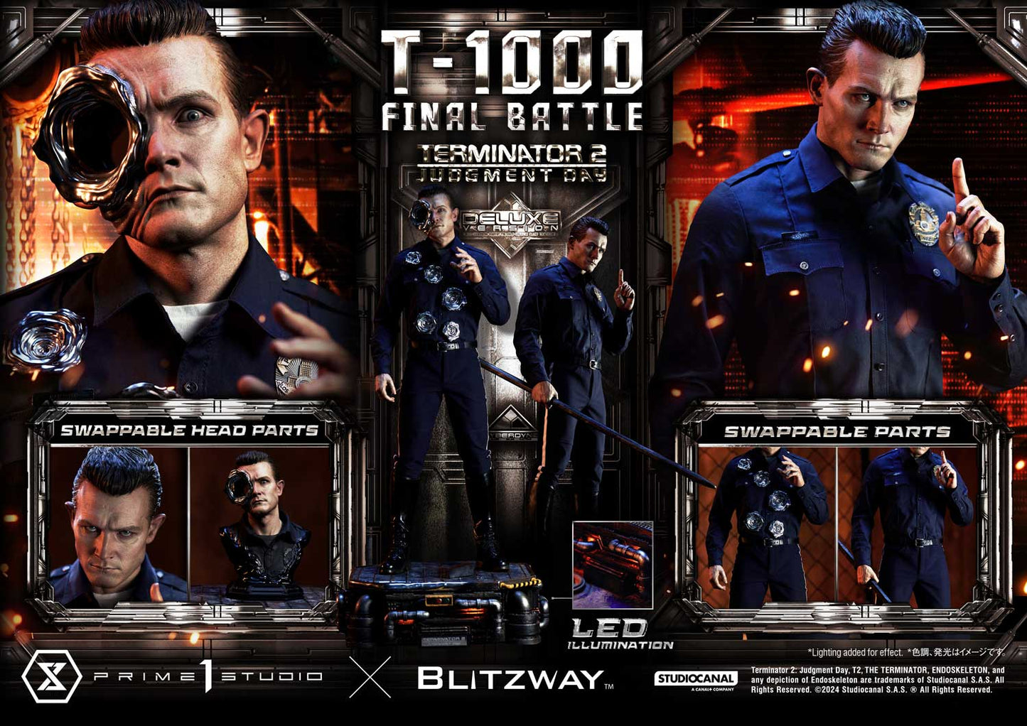 Prime 1 Studio x Blitzway Studio - T-1000 Final Battle [3 Variants]
