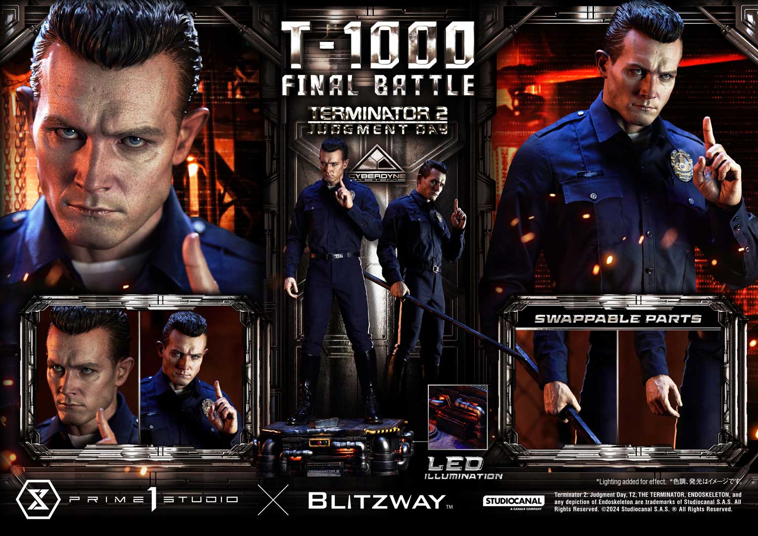 Prime 1 Studio x Blitzway Studio - T-1000 Final Battle [3 Variants]