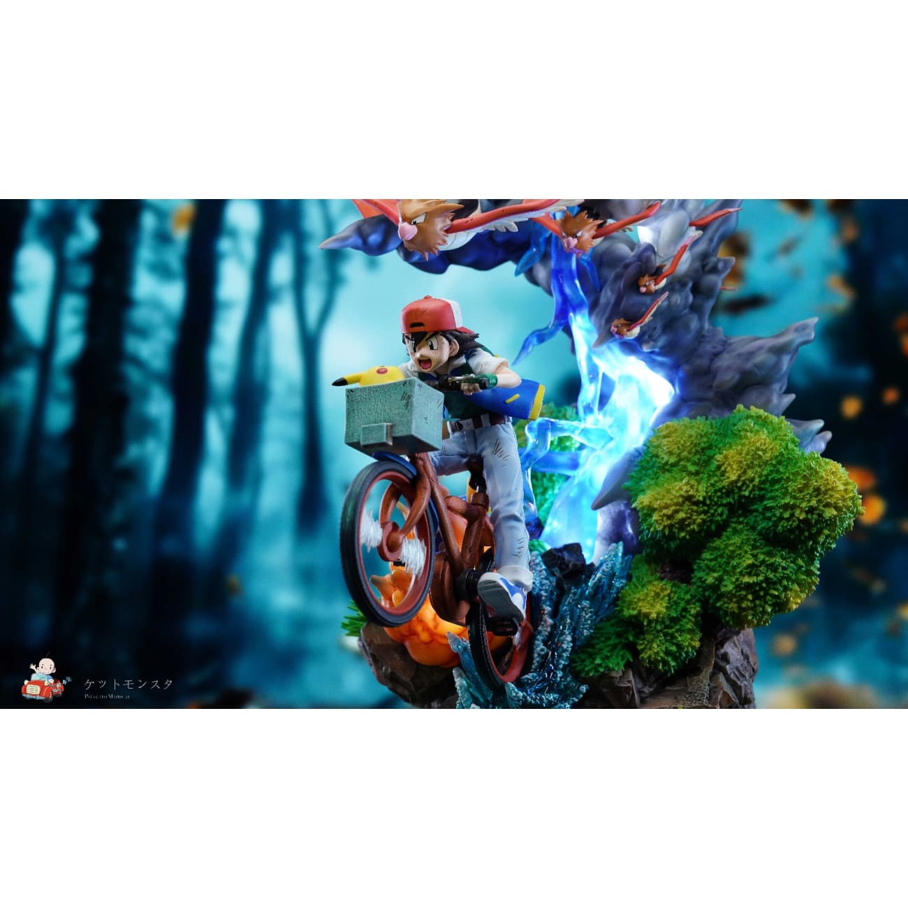 A.M Comic House - Riding Bike Ash Ketchum