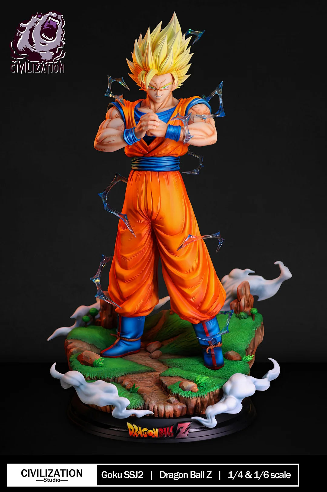 Dragon Ball Civilization Studio Goku Super Saiyan 2 SSJ2 Resin Statue