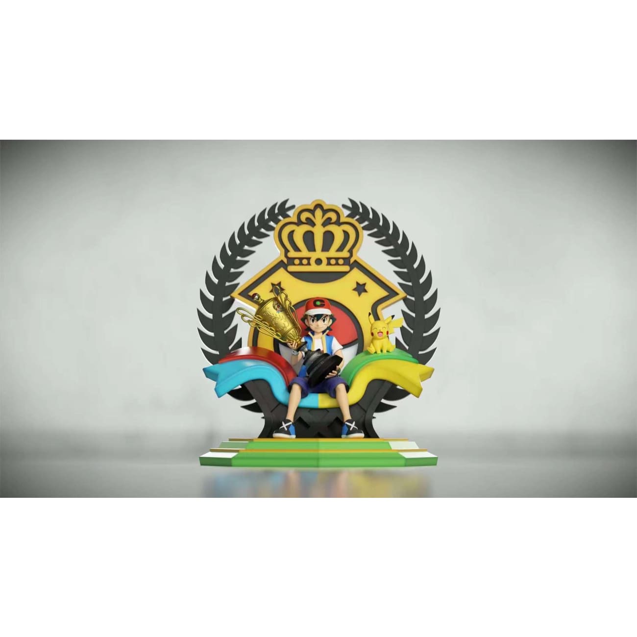 ABC Studio - Champion Throne Ash Ketchum [2 Variants]