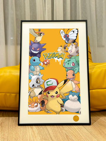 Xing Kong Studio - Pikachu & Friends Poster Frame