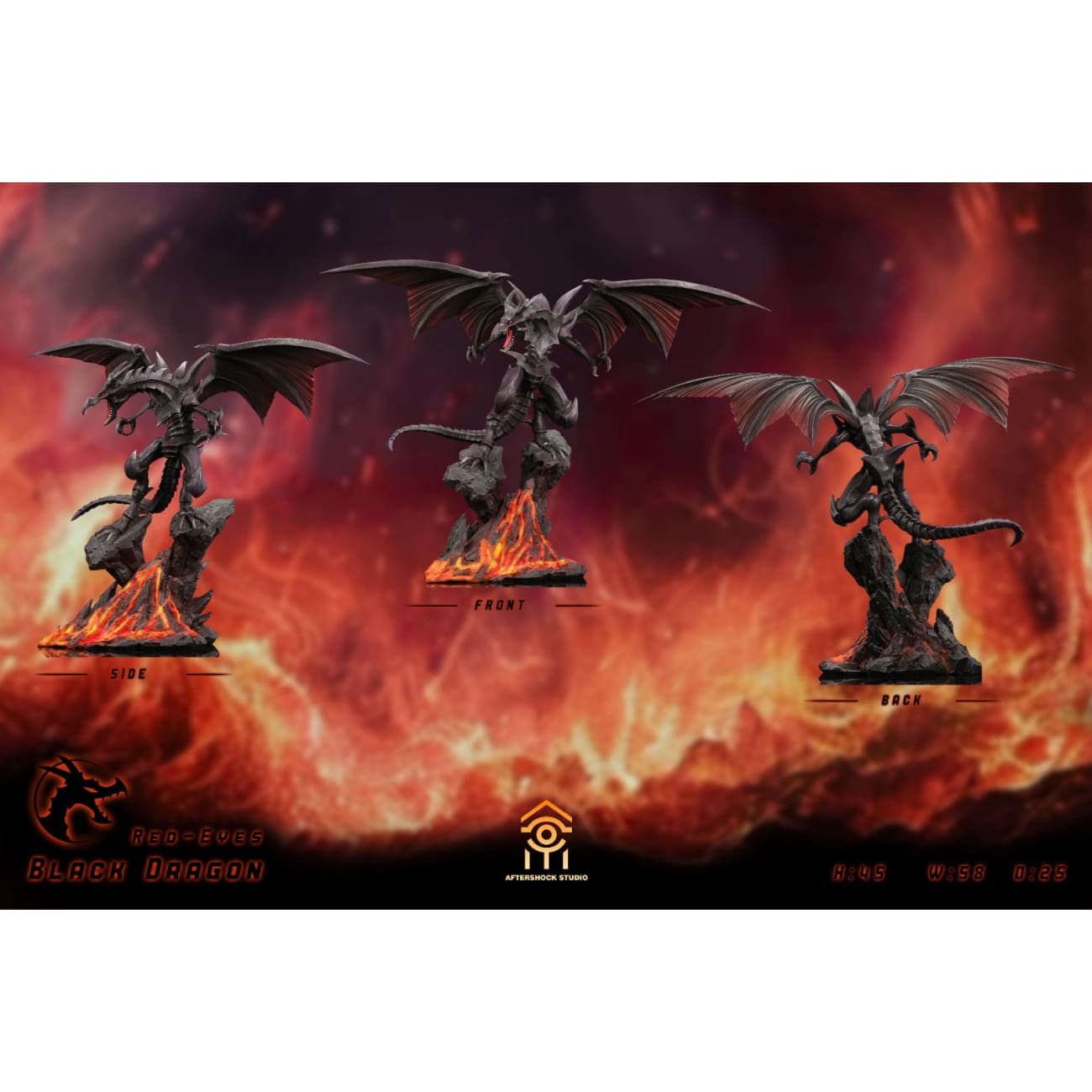Aftershock Studio - Blue-Eyes White Dragon / Red-Eyes Black Dragon  [2 Variants]