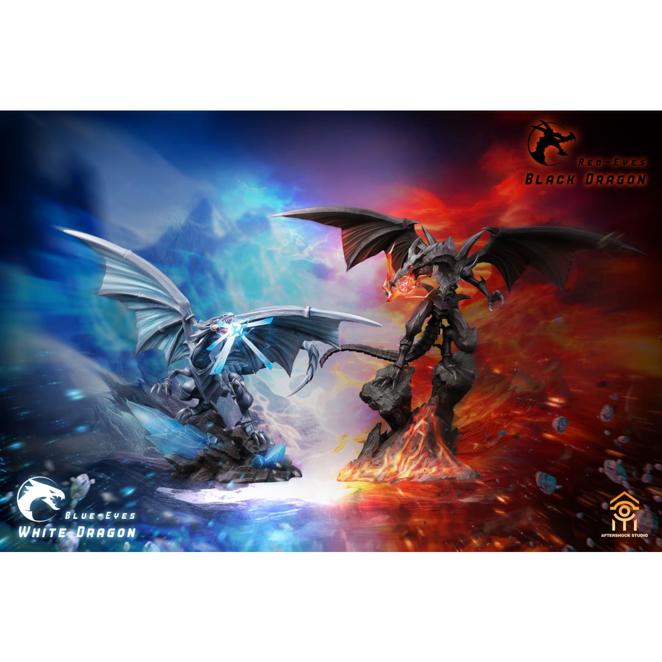 Aftershock Studio - Blue-Eyes White Dragon / Red-Eyes Black Dragon  [2 Variants]