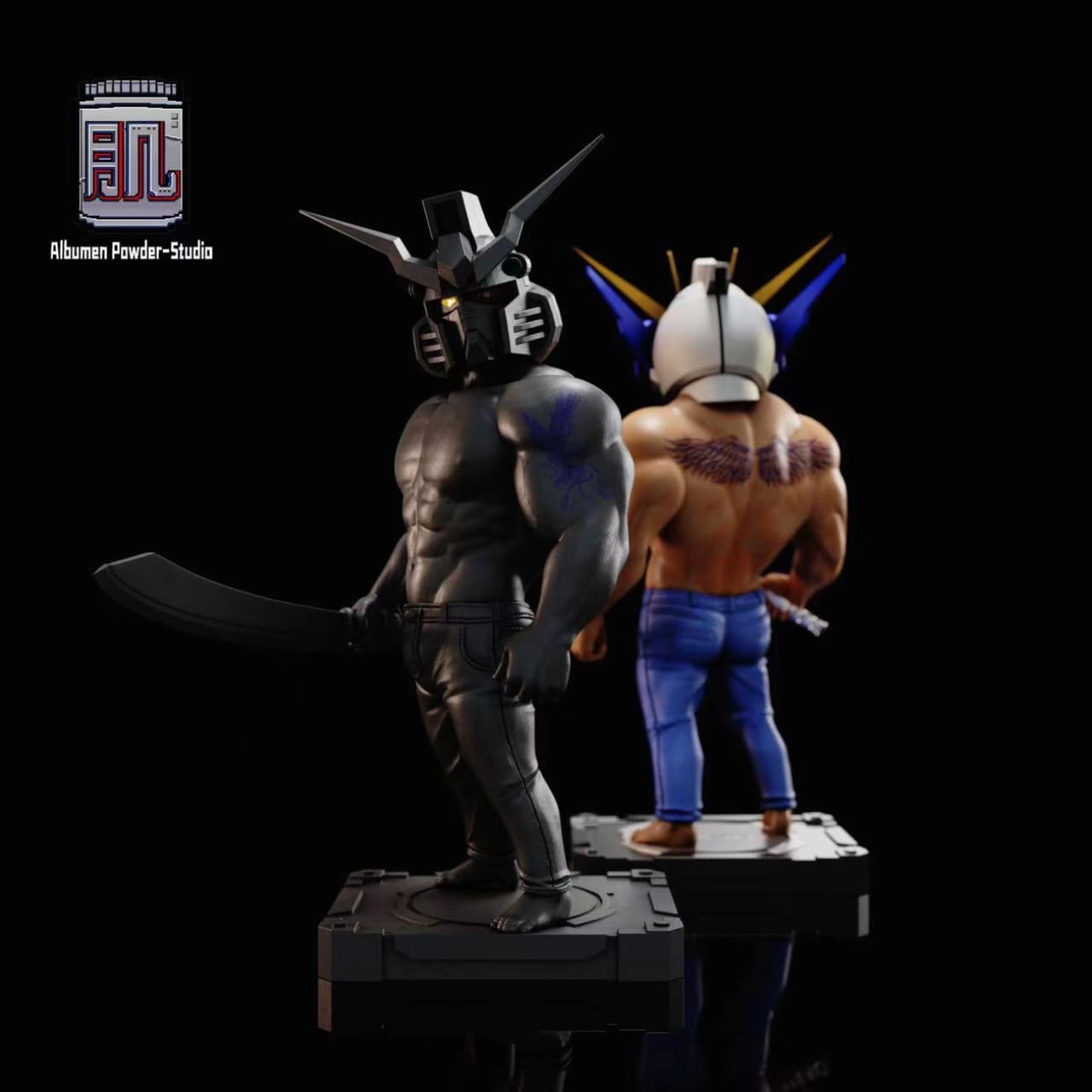 Albumen Powder Studio - Muscular Wing Gundam x Causway Bay Gangster 