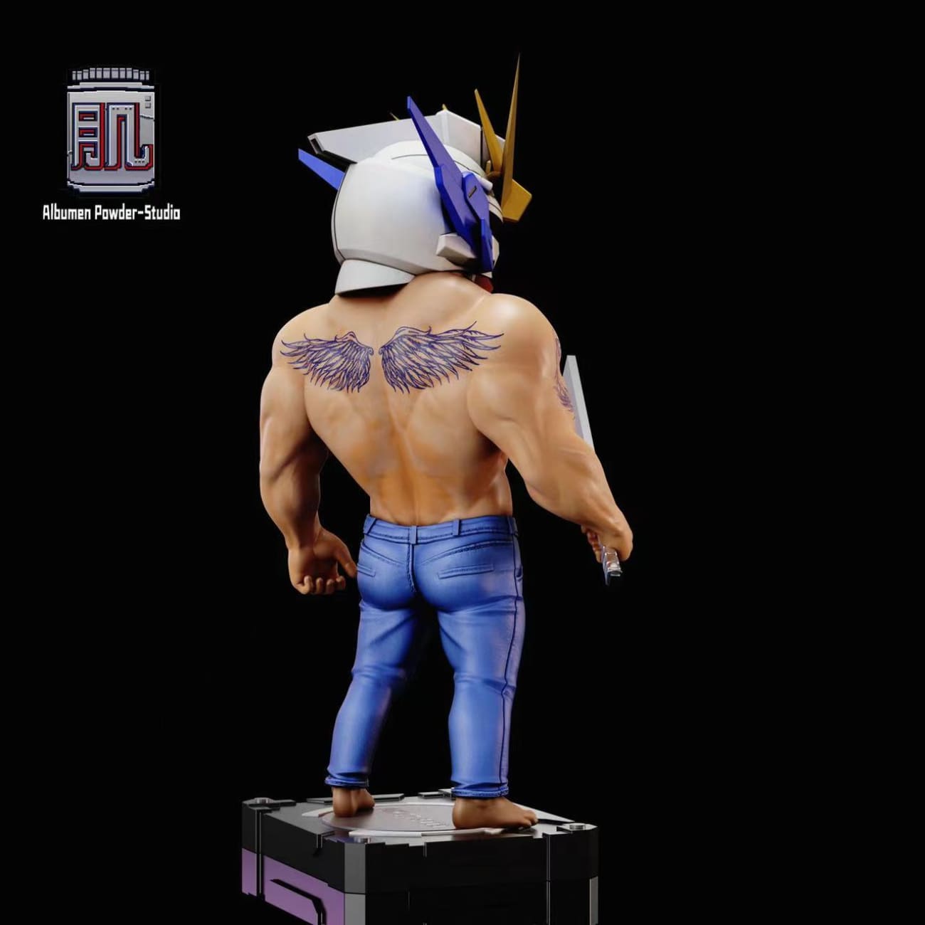 Albumen Powder Studio - Muscular Wing Gundam x Causway Bay Gangster 