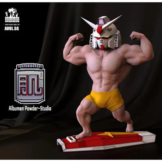  Albumen Powder Studio - RX-78-2 Gundam helmut muscular man 