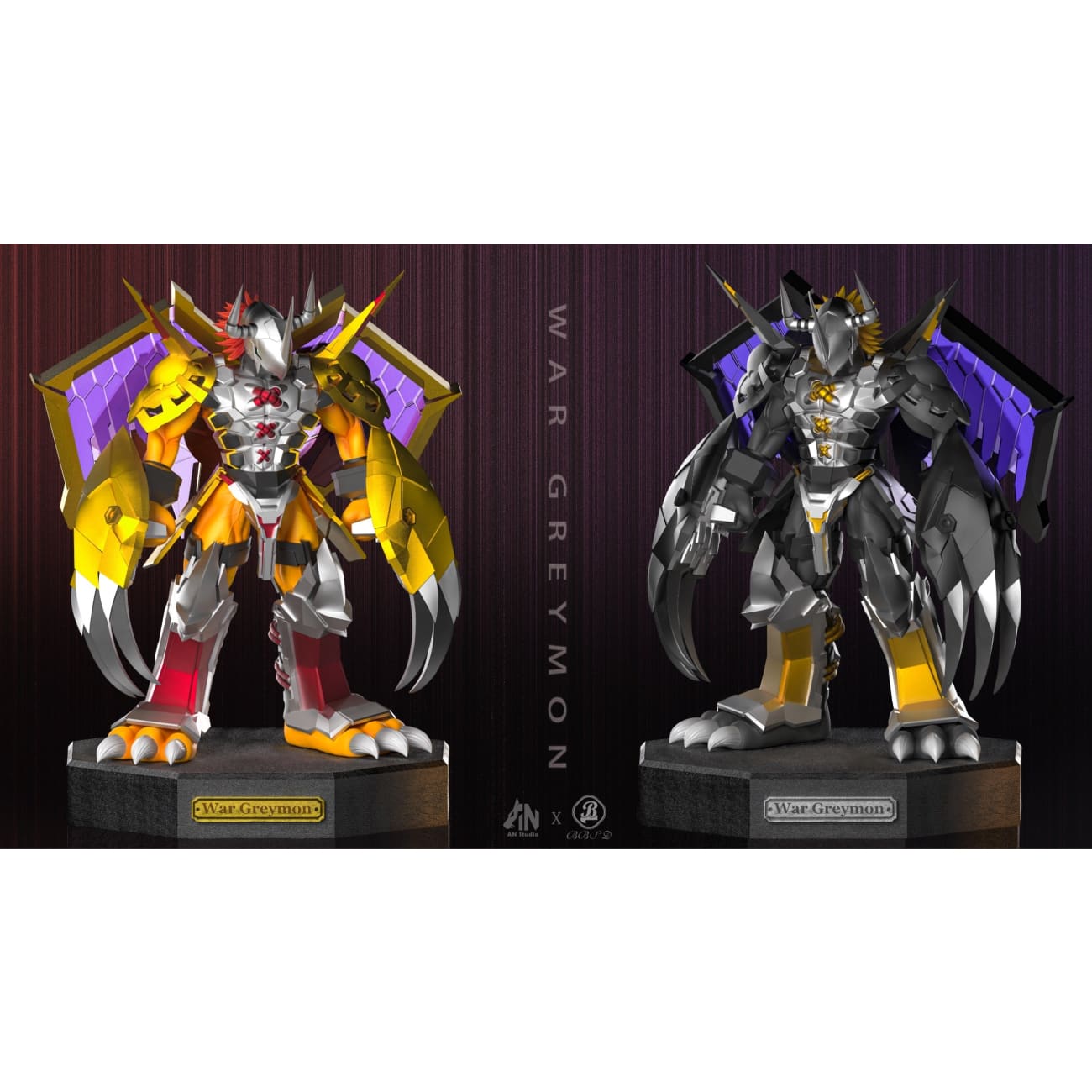 AN  x BBSD Studio - WarGreymon & Black WarGreymon [3 Variants]