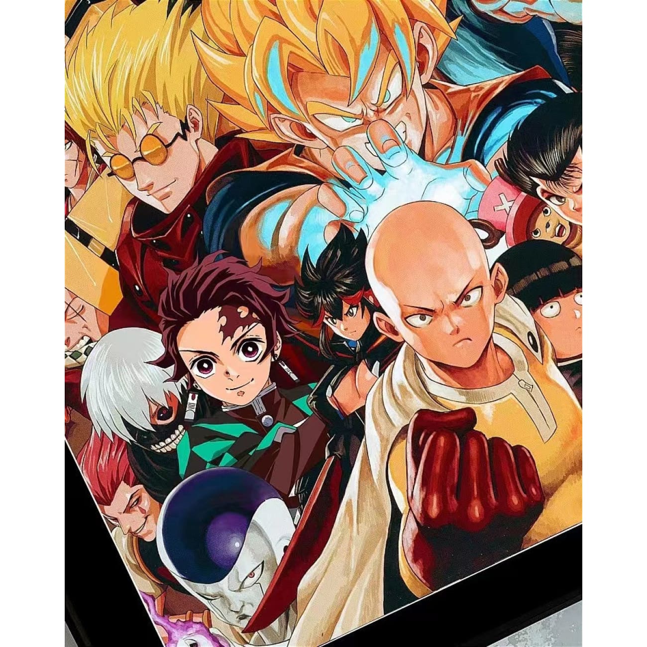 Anime Fighting Jam Wing Poster Frame [ 38cm x 54cm ]