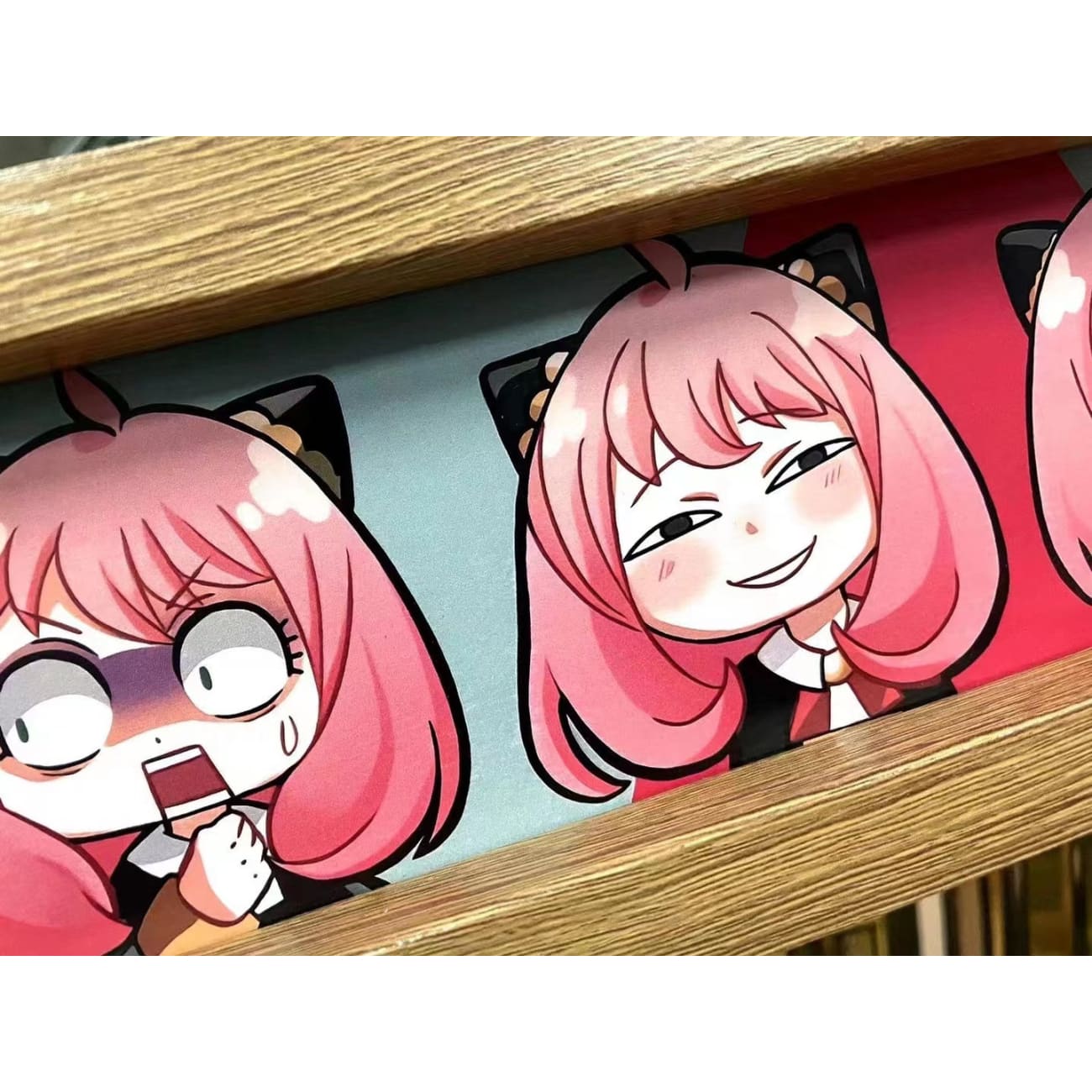 Anya Forger Emoji Poster Frame [12cm x 47cm]