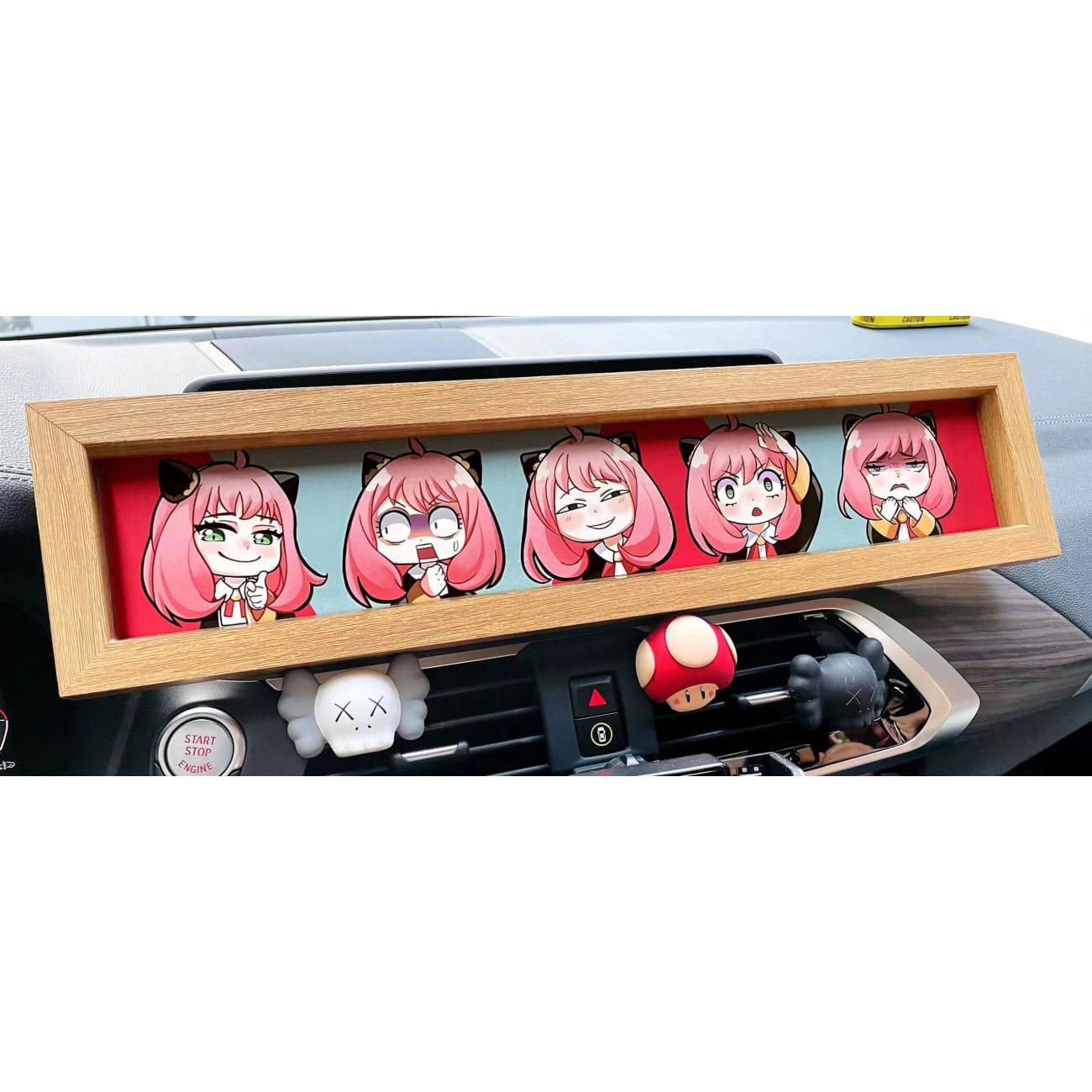 Anya Forger Emoji Poster Frame [12cm x 47cm]