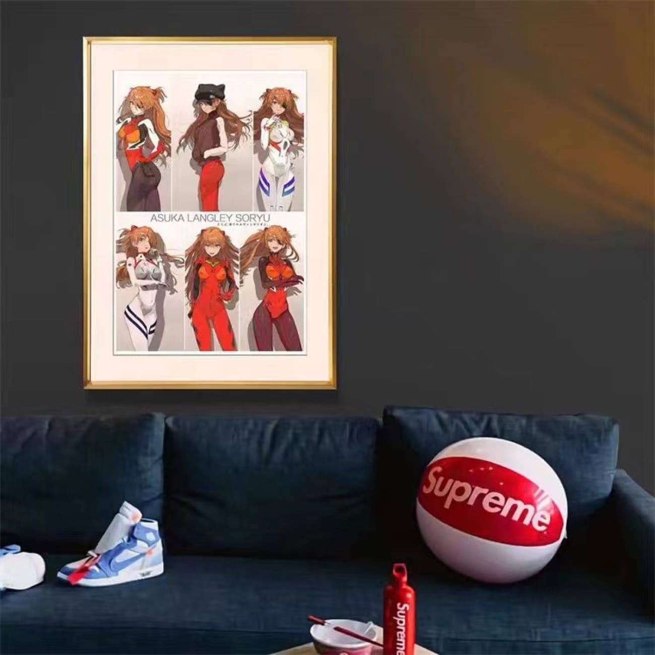 Asuka Langley Soryu Evangelion Unit-02 Six Posture Poster Frame